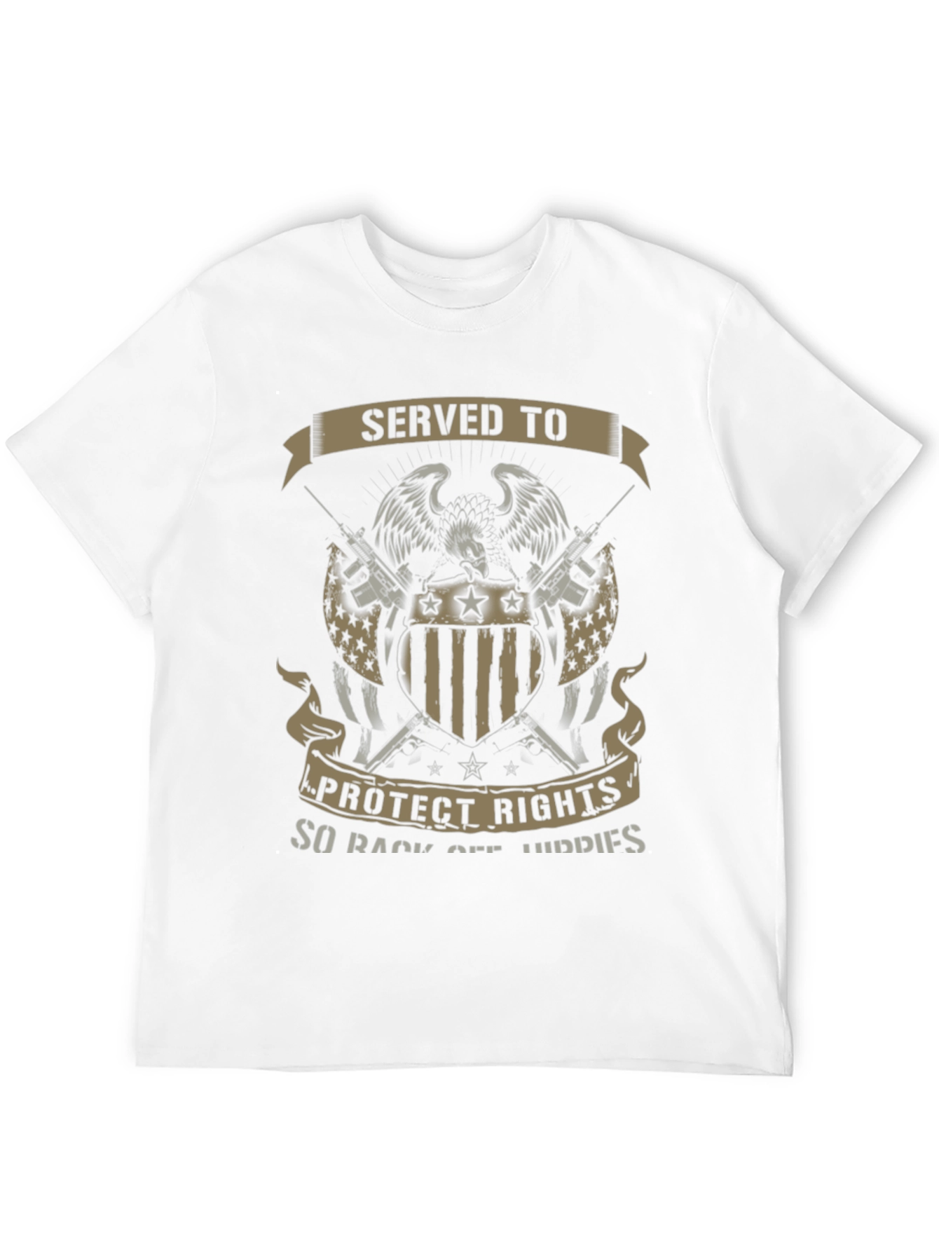 Black Served to Protect T-Shirt view 12