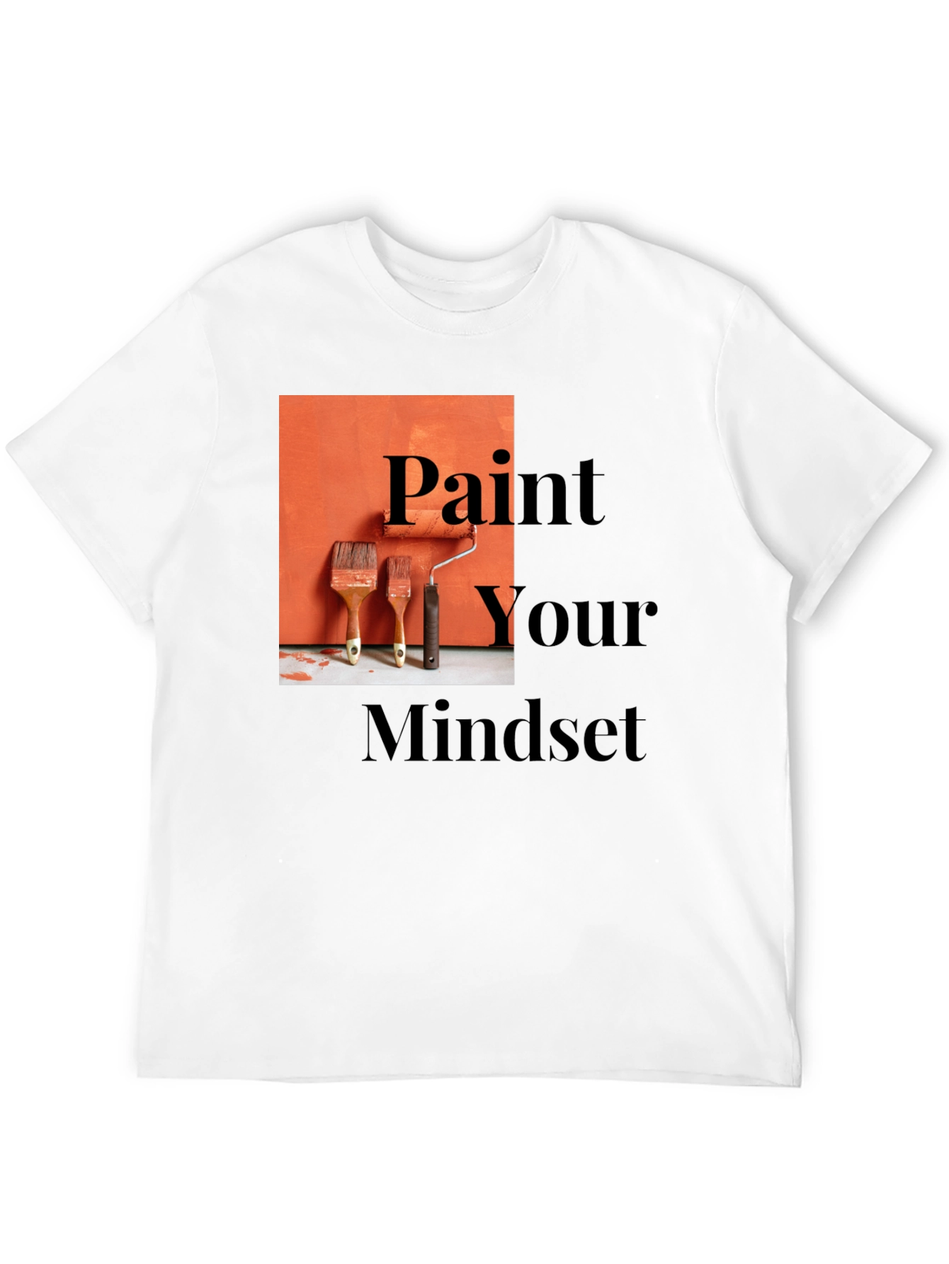 Black Paint Your Mindset Graphic Tee - Black view 12