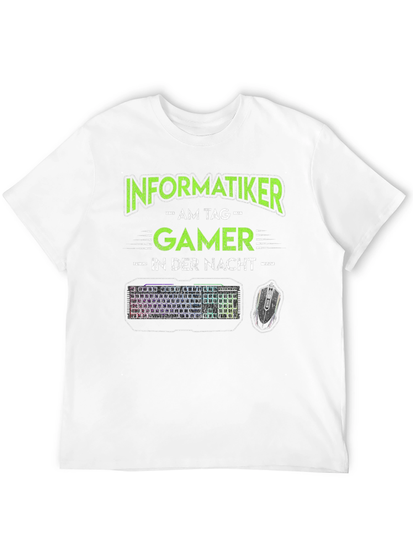 Black Informatiker Gamer T-Shirt - Black Novelty Tee view 12