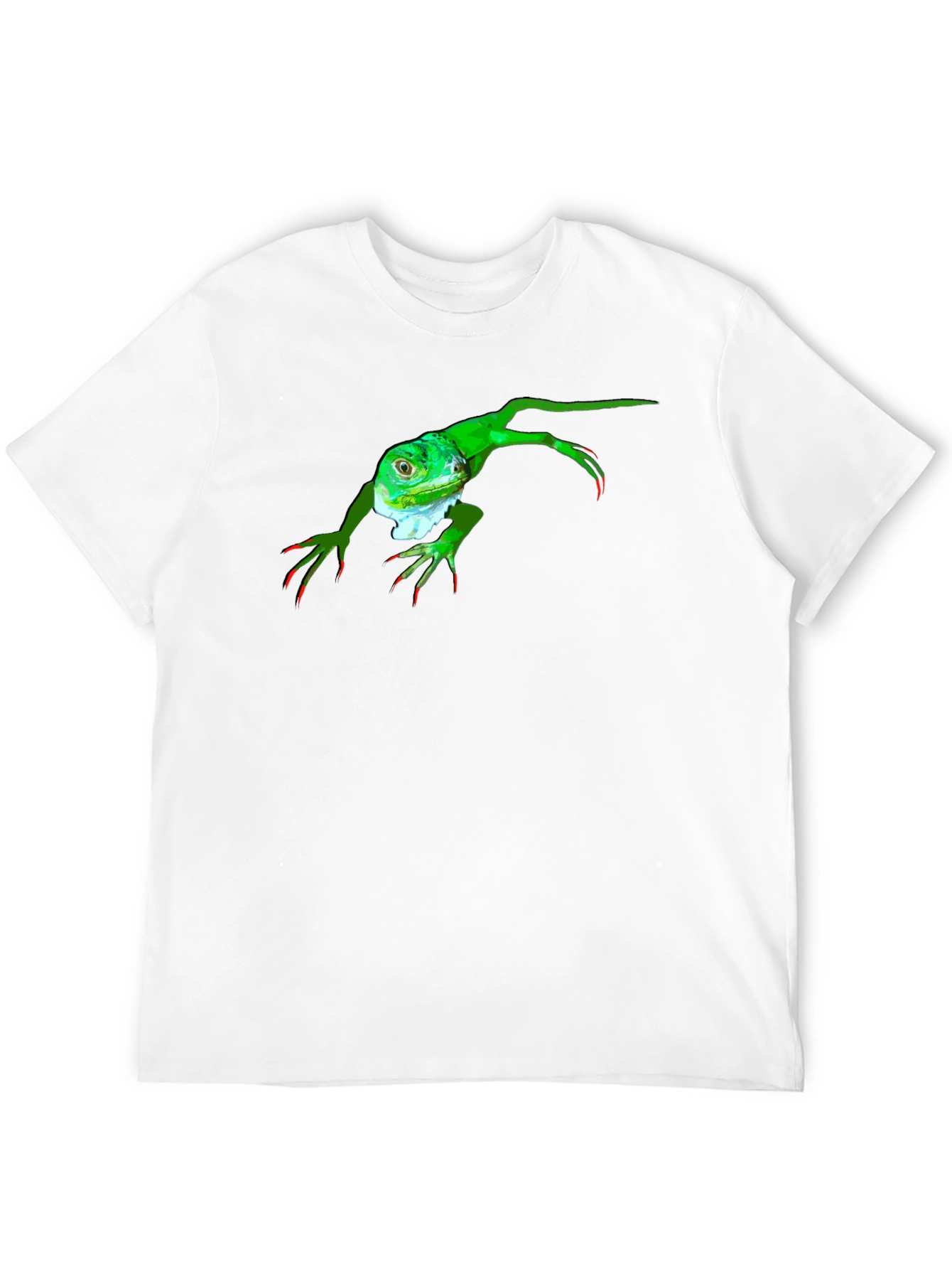 Black Iguana Graphic Tee - Black Cotton T-Shirt view 12