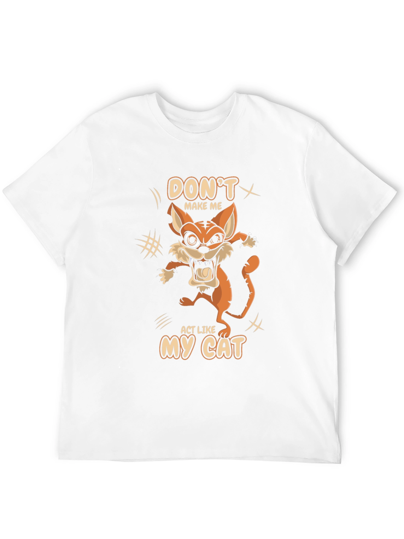 Black Don't Make Me Act Like My Cat T-Shirt view 12