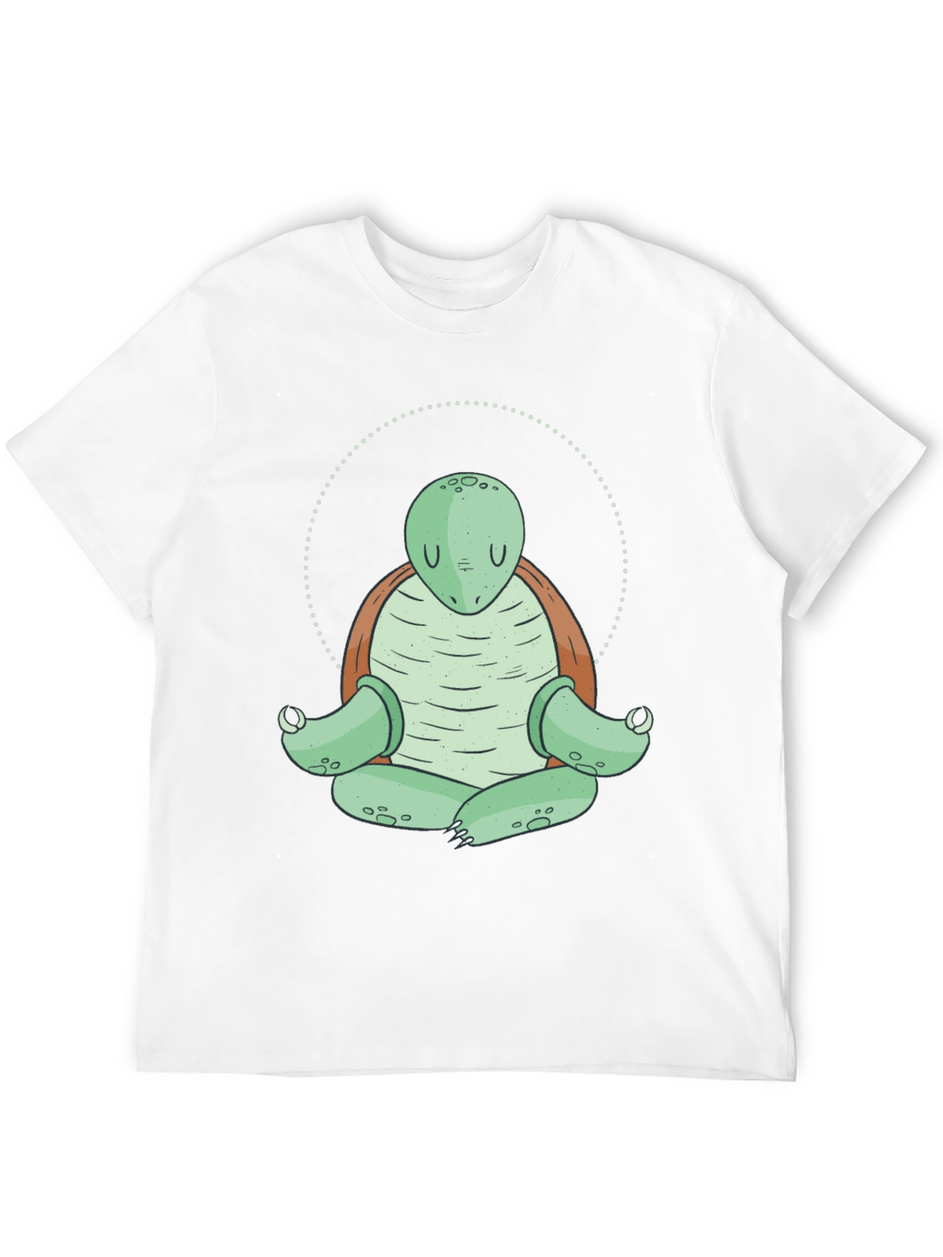 Black Zen Turtle Meditation T-Shirt - Relaxed Fit view 12