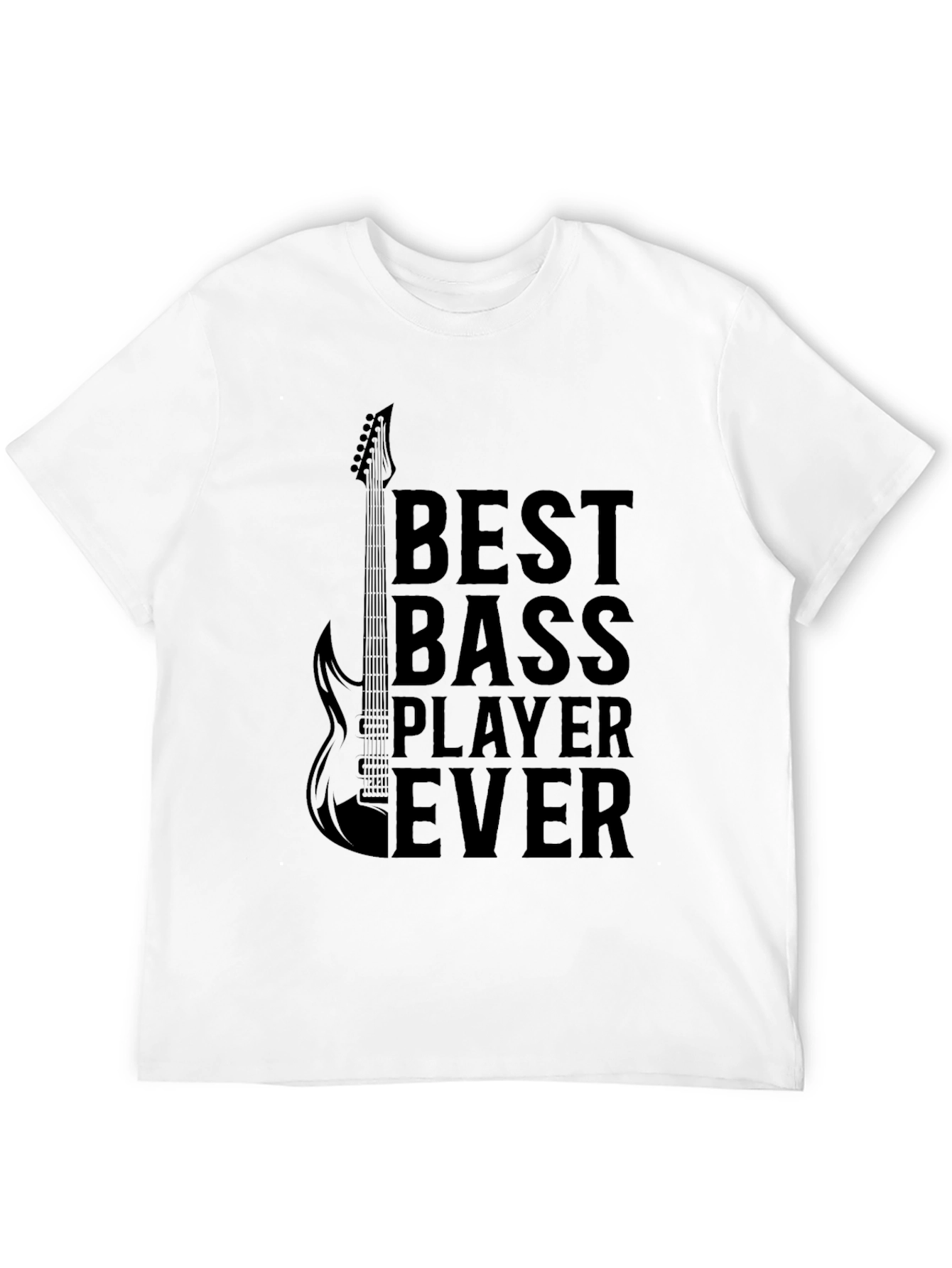Black Best Bass Player Ever Graphic Tee - Black view 12
