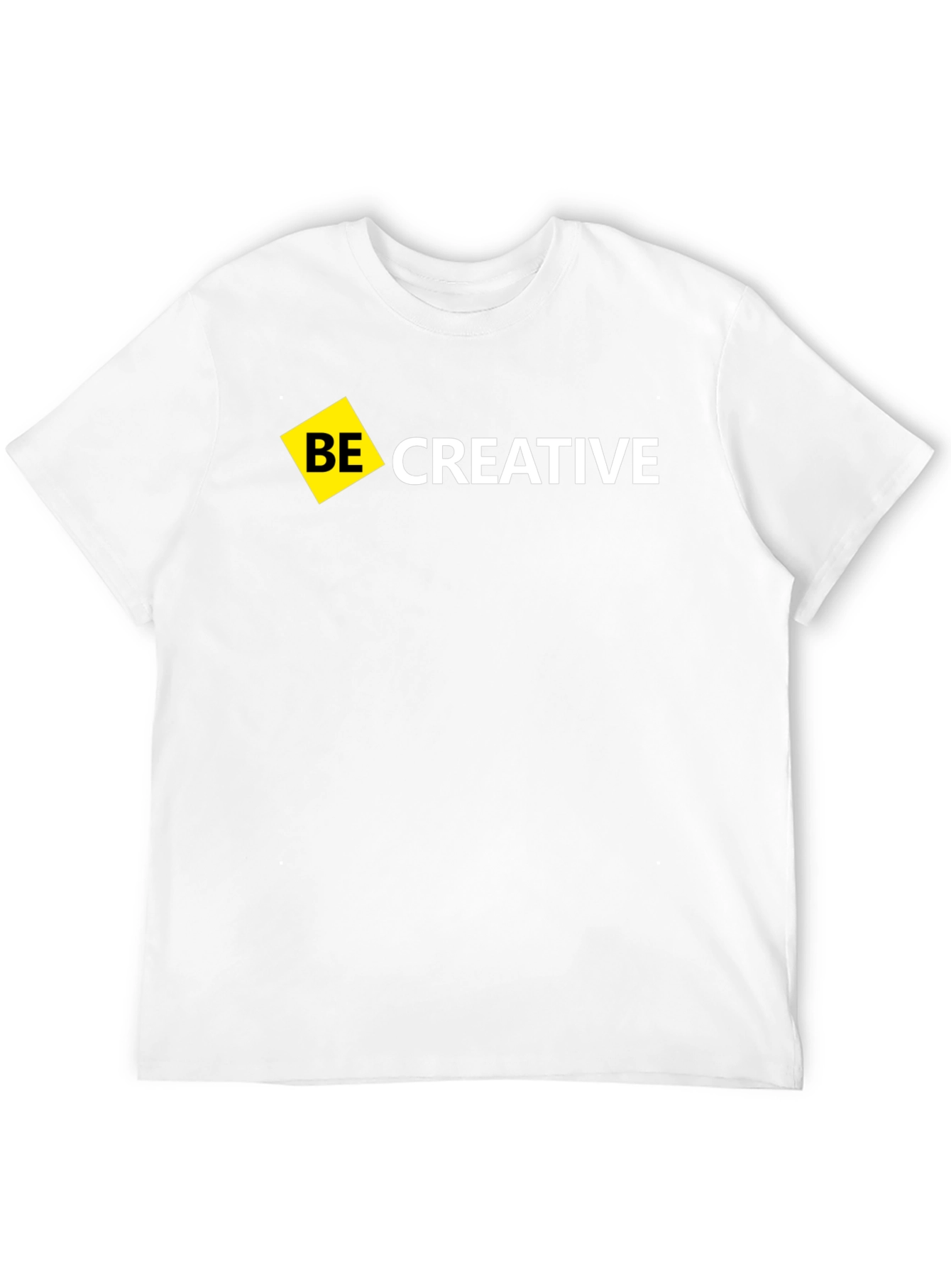 Black Be Creative Black T-Shirt - Modern Design view 12