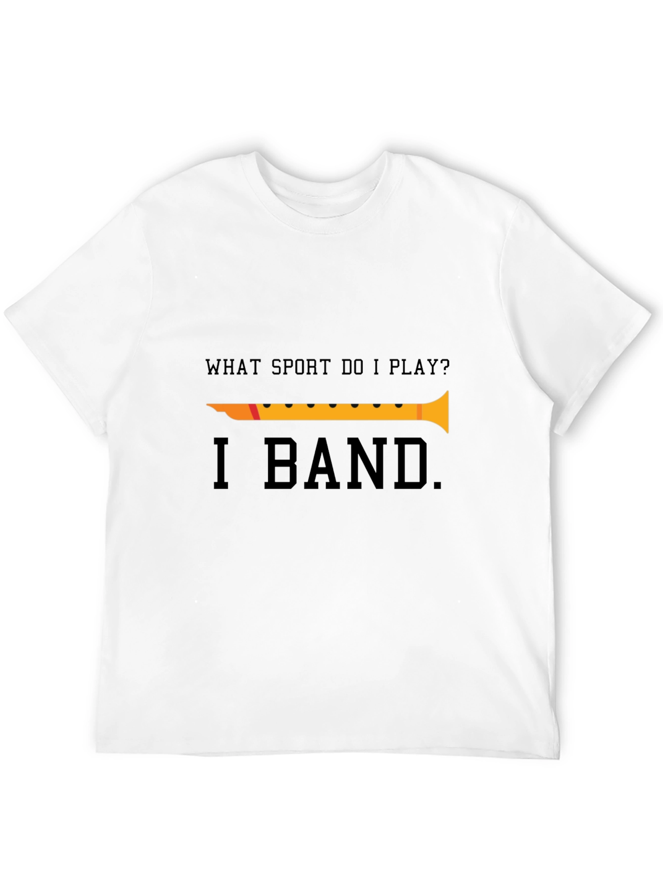 Black Funny Band T-Shirt - What Sport Do I Play? Musician Tee view 12