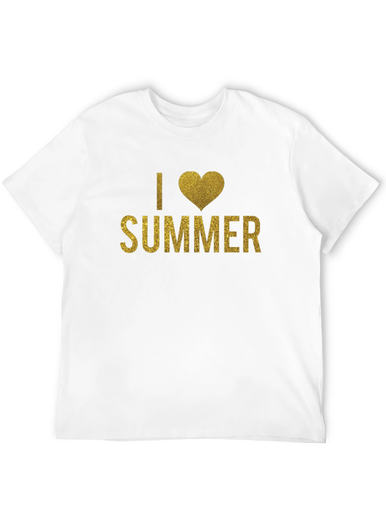 I Heart Summer Graphic Tee - Black Short Sleeve T-Shirt - 12