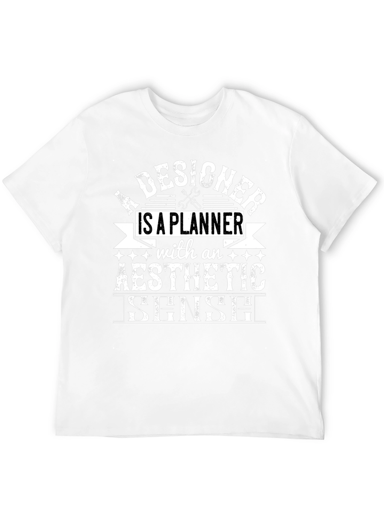 Black Designer Aesthetic Sense Graphic Tee view 12