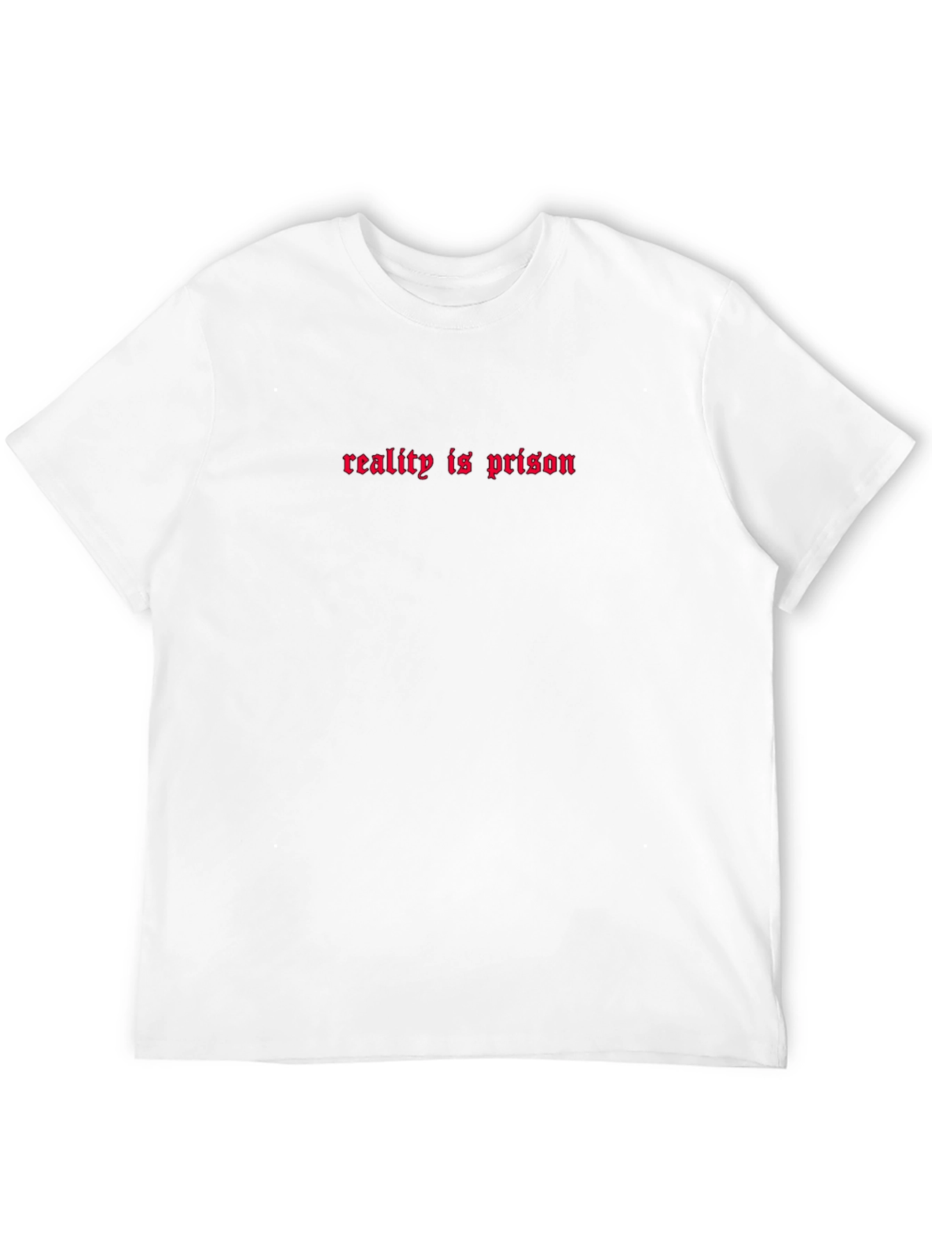 Black Edgy Reality is Prison Graphic Tee - Black view 12