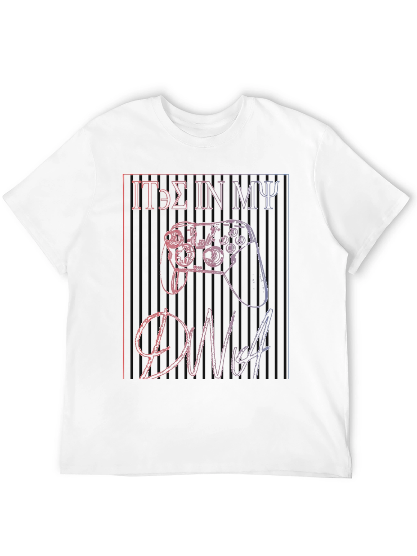 Black Gamer DNA Graphic Tee - Black Cotton Blend Shirt view 12