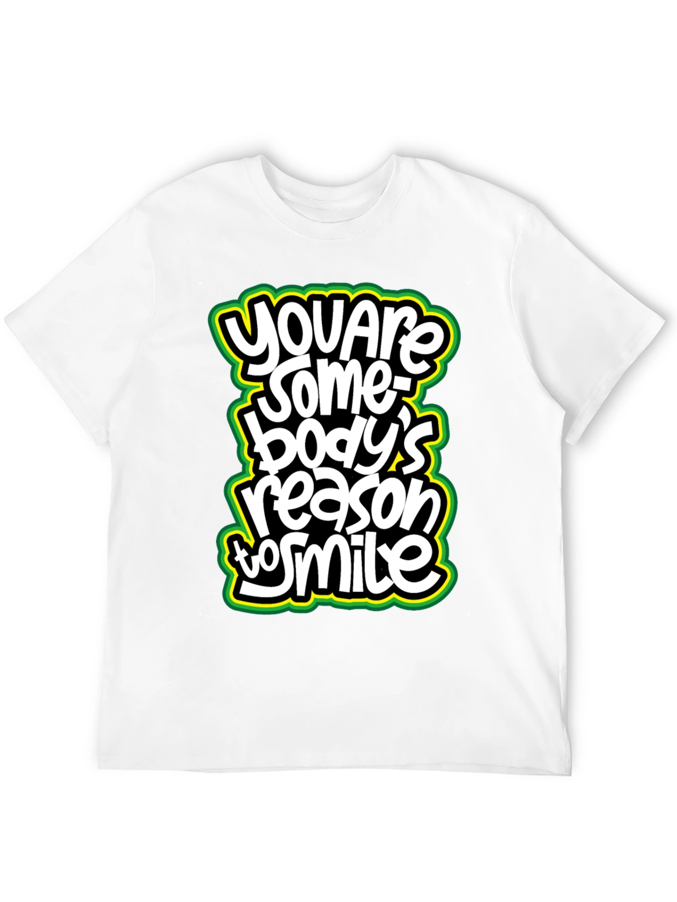 Black You Are Somebody's Reason to Smile Graphic Tee view 12