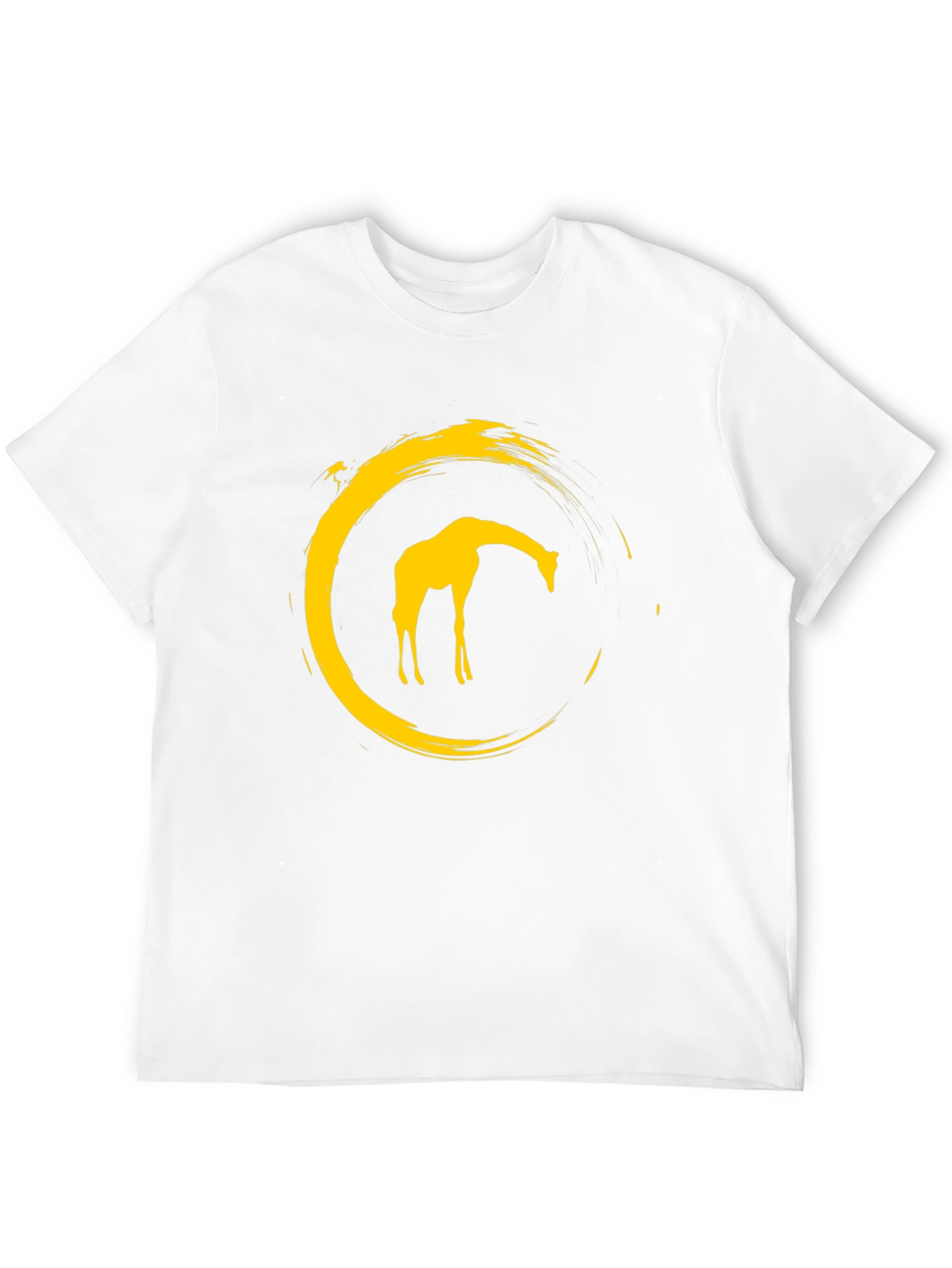 Black Giraffe Circle Graphic Tee - Modern Stylish Design view 12
