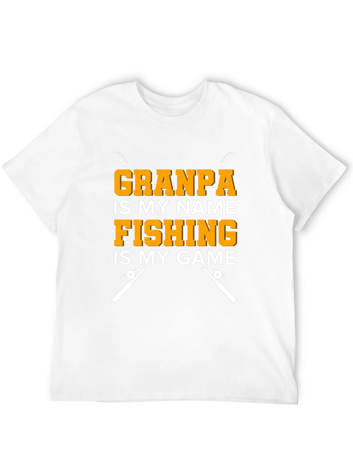 Black Grandpa Fishing T-Shirt - Novelty Fisherman Tee view 12