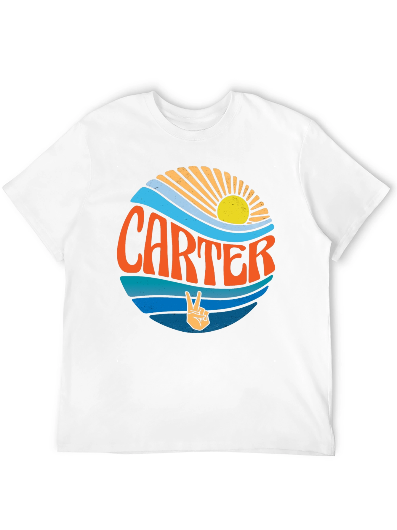 Black Carter Retro Graphic T-Shirt - Hippie Vibes view 12