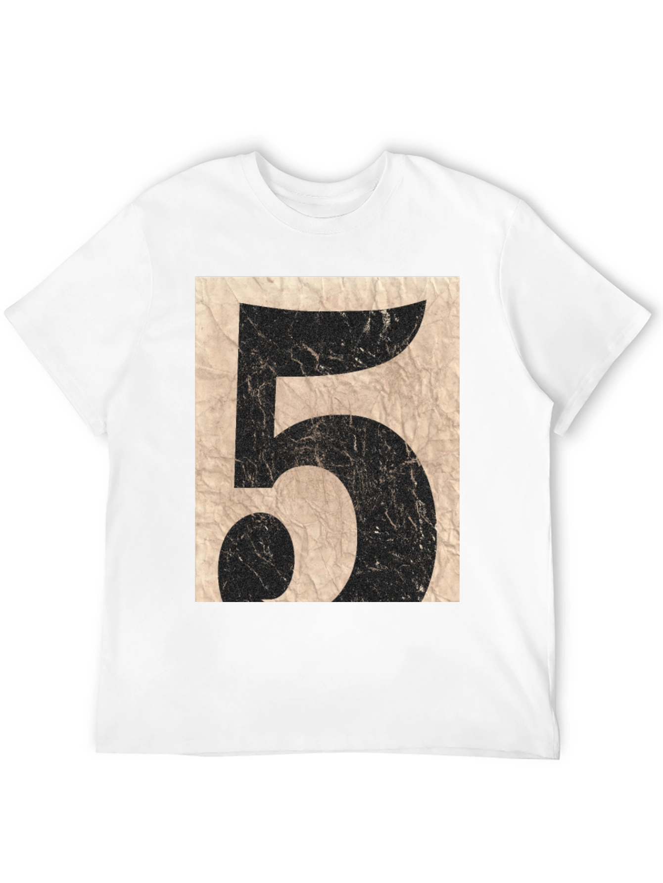 Black Vintage Number 5 Graphic T-Shirt view 12