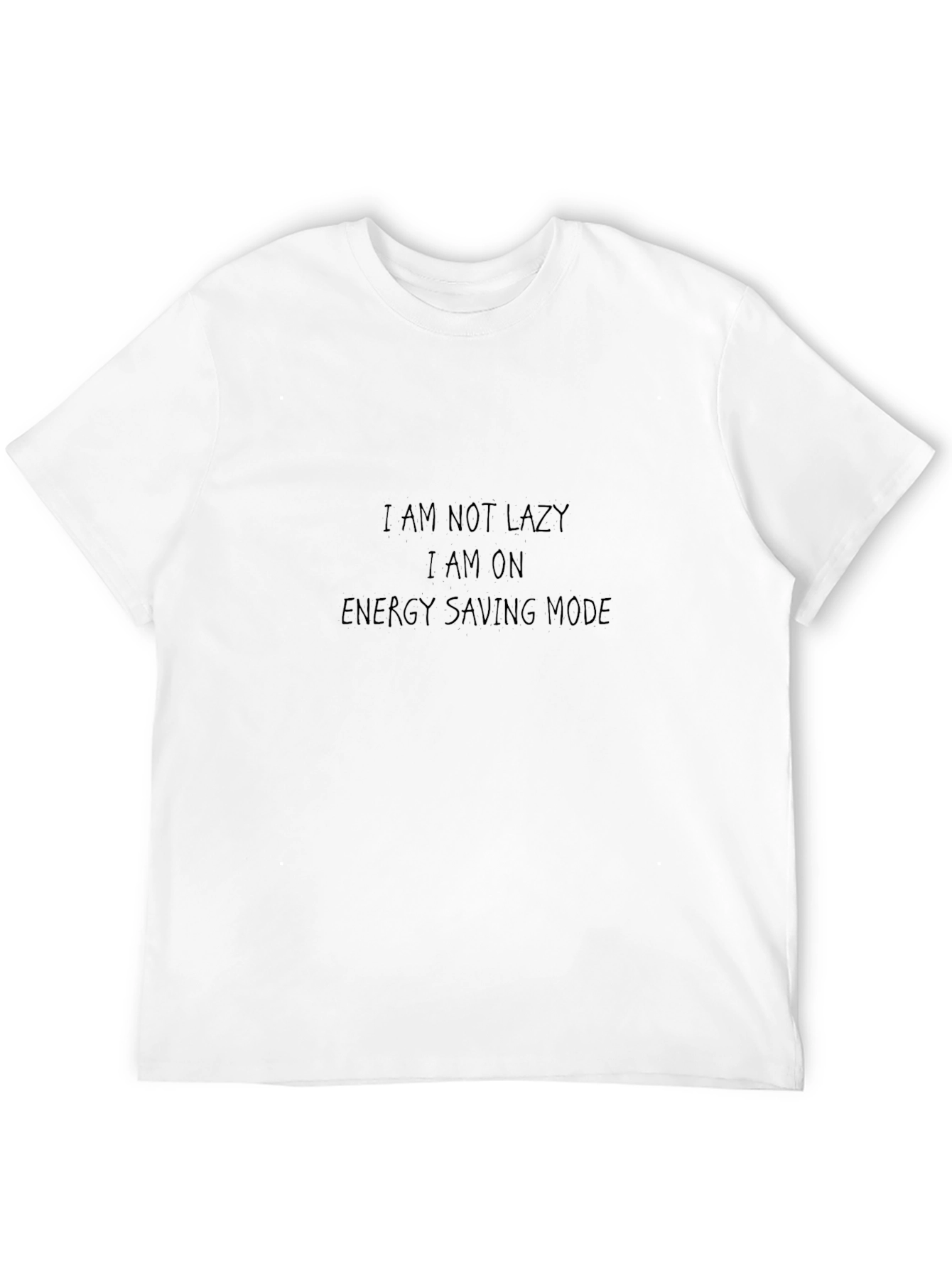 Black Energy Saving Mode Black T-Shirt view 12