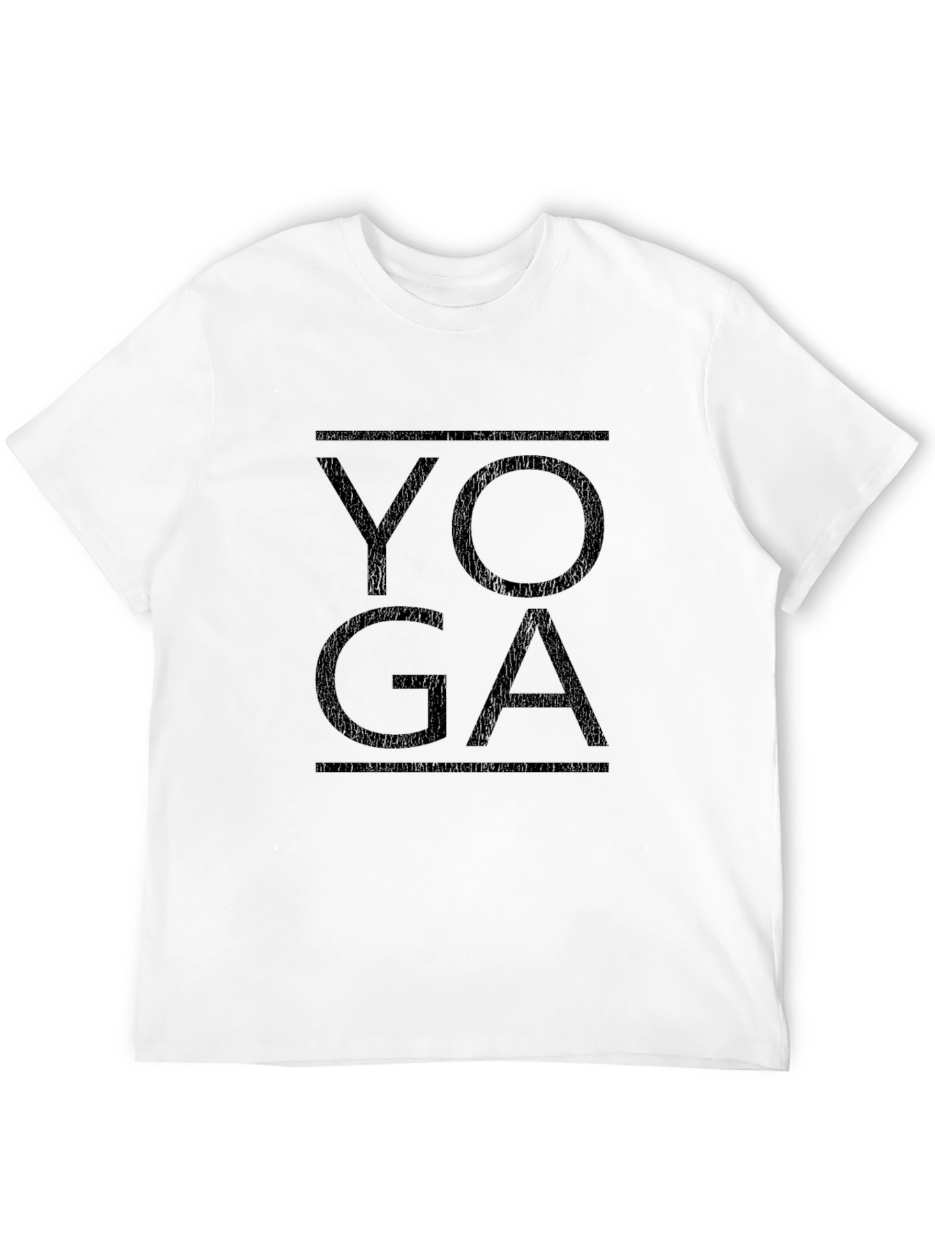 Black Yoga Graphic Tee - Black Cotton Comfort view 12