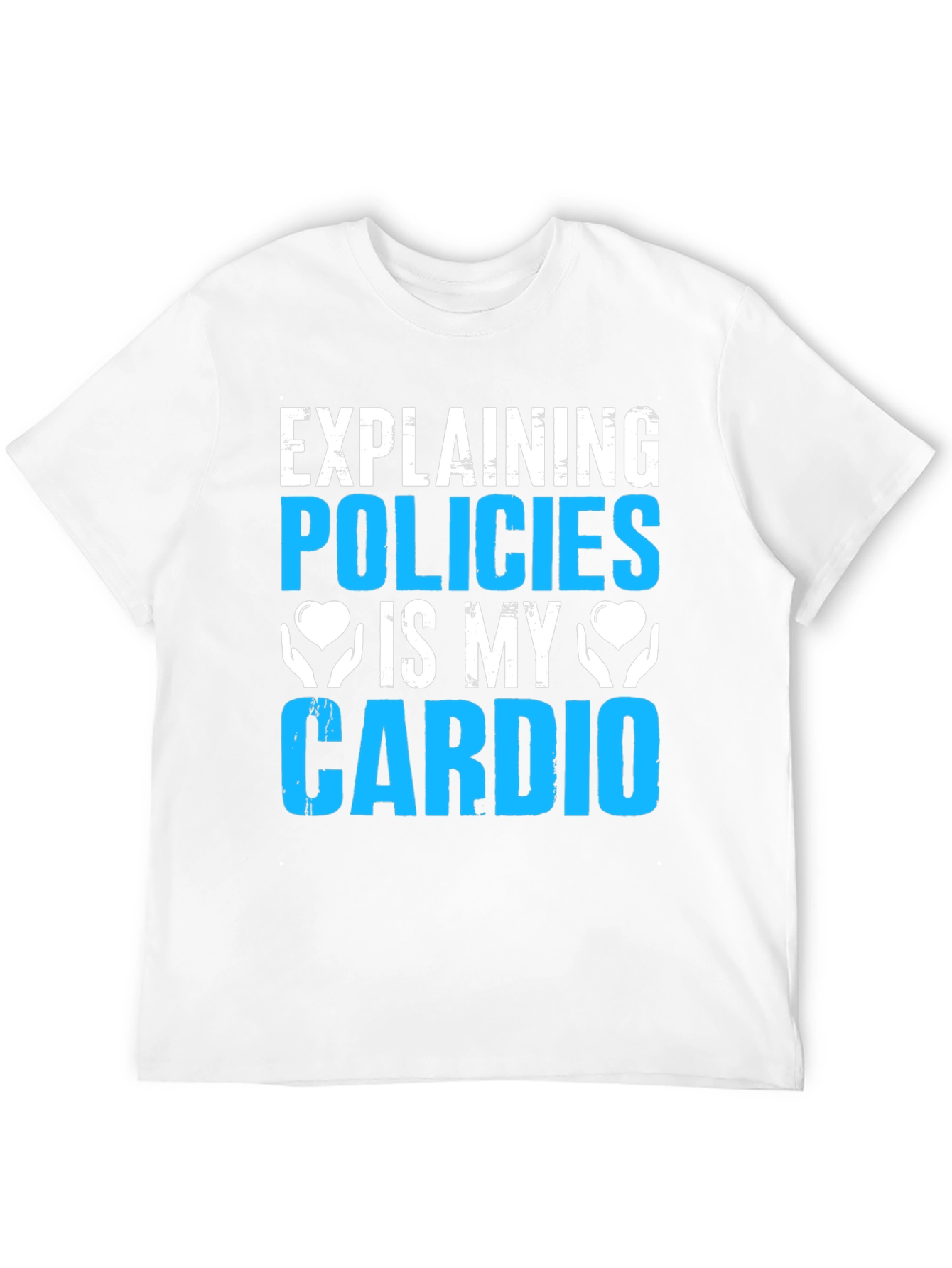 Black Policies Are My Cardio Funny Graphic Tee view 12