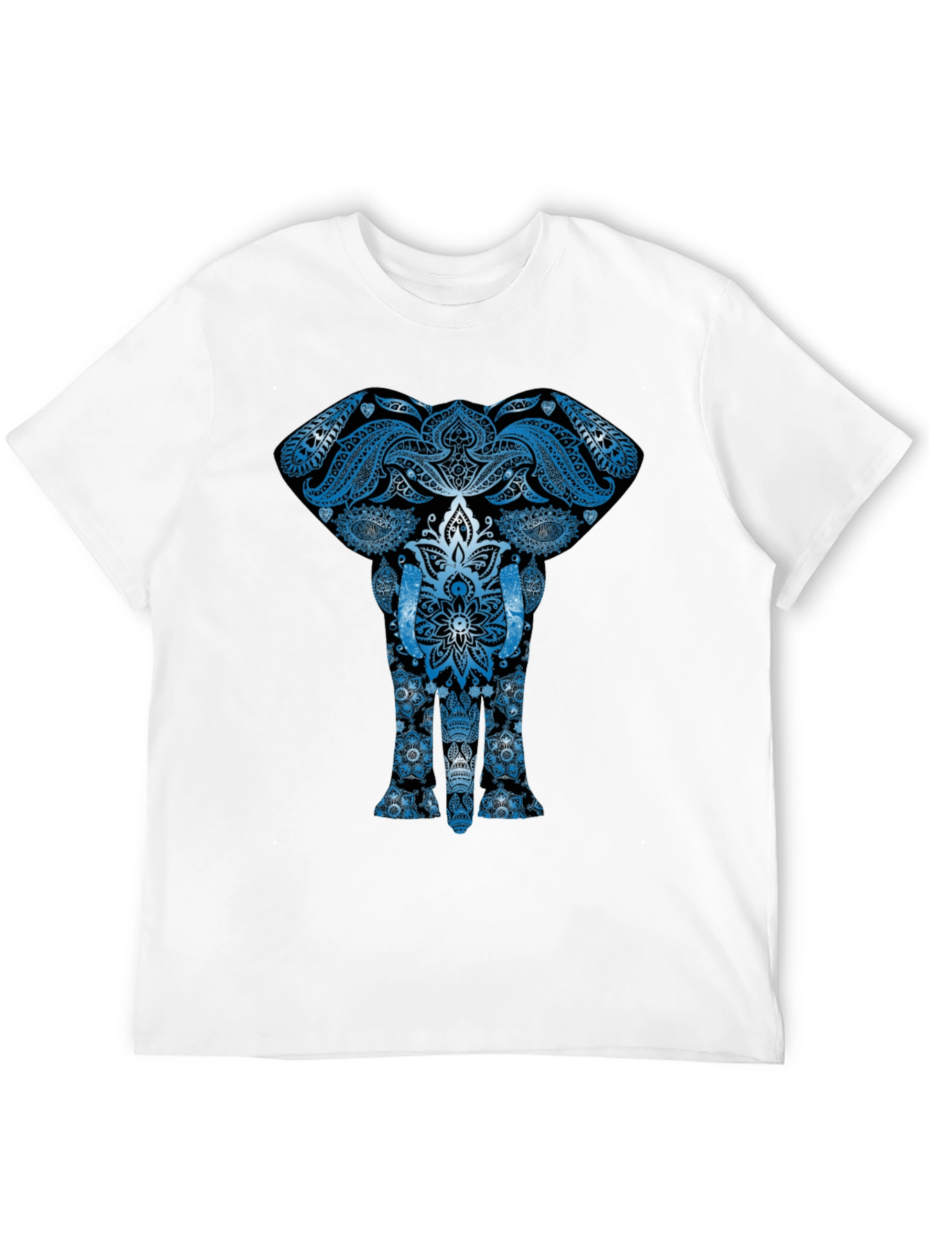 Black Elephant Mandala Graphic Tee - Unique Design view 12