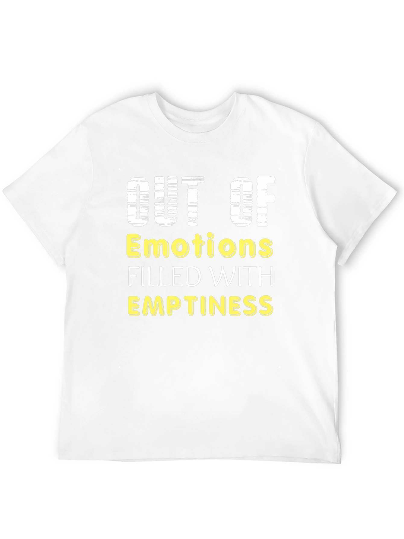 Black Out of Emotions T-Shirt - Expressive Graphic Tee view 12