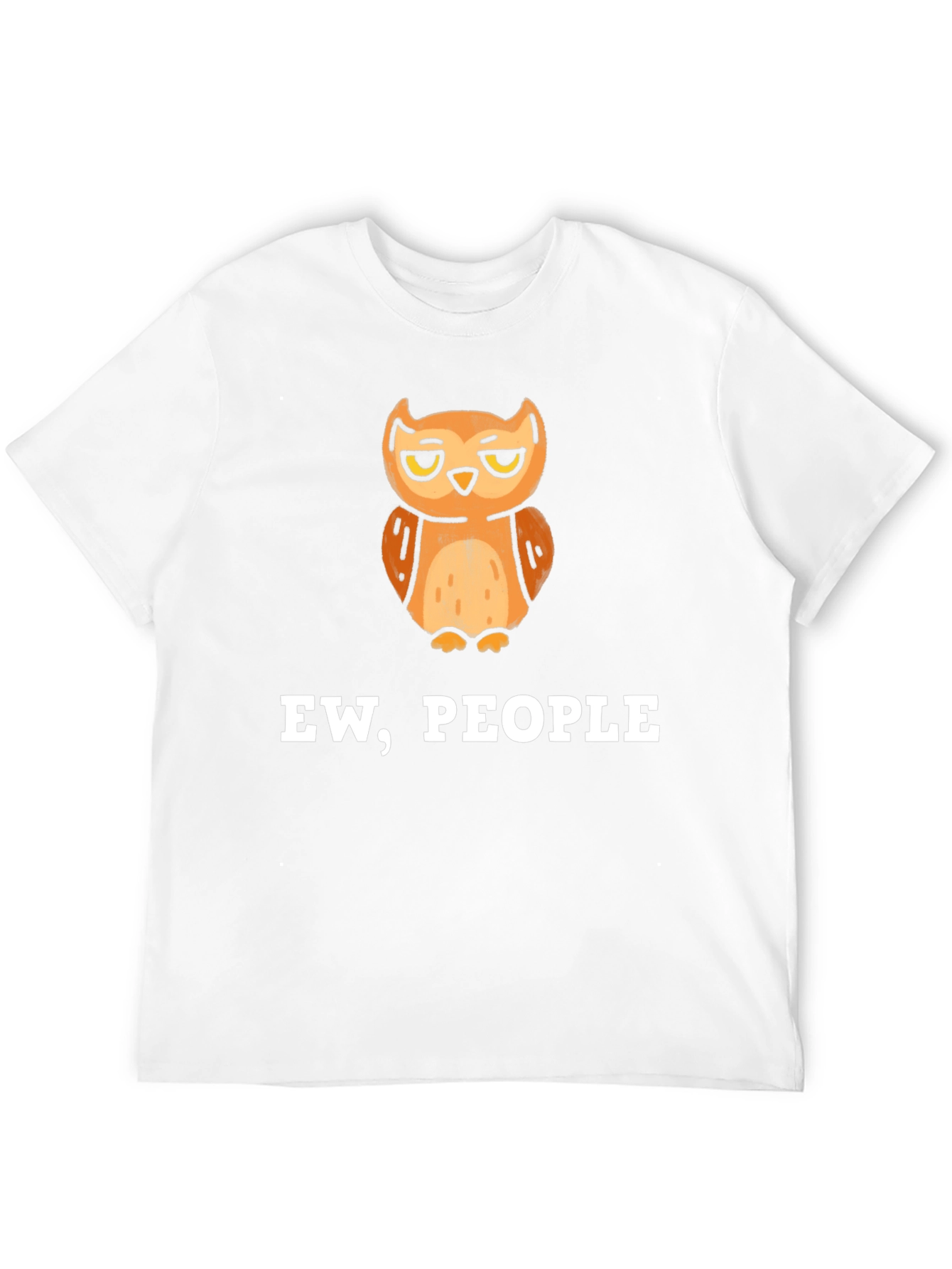 Black Ew, People Owl Graphic Tee - Sarcastic Humor T-Shirt view 12