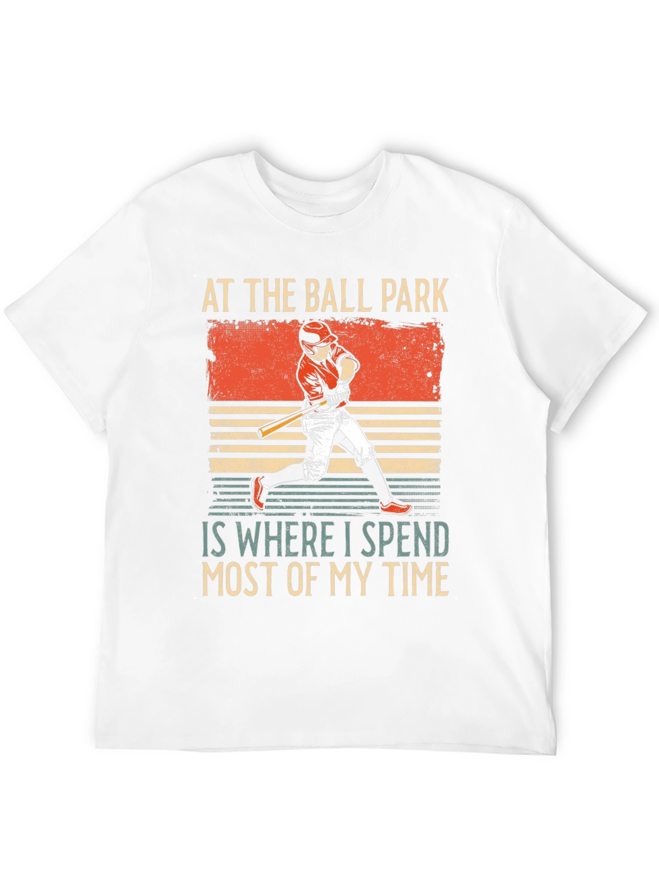 Black Baseball Fan T-Shirt: At The Ball Park view 12