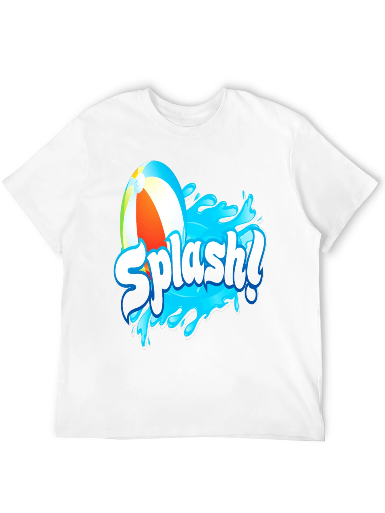 Black Splash! Graphic T-Shirt - Black Cotton Tee view 12