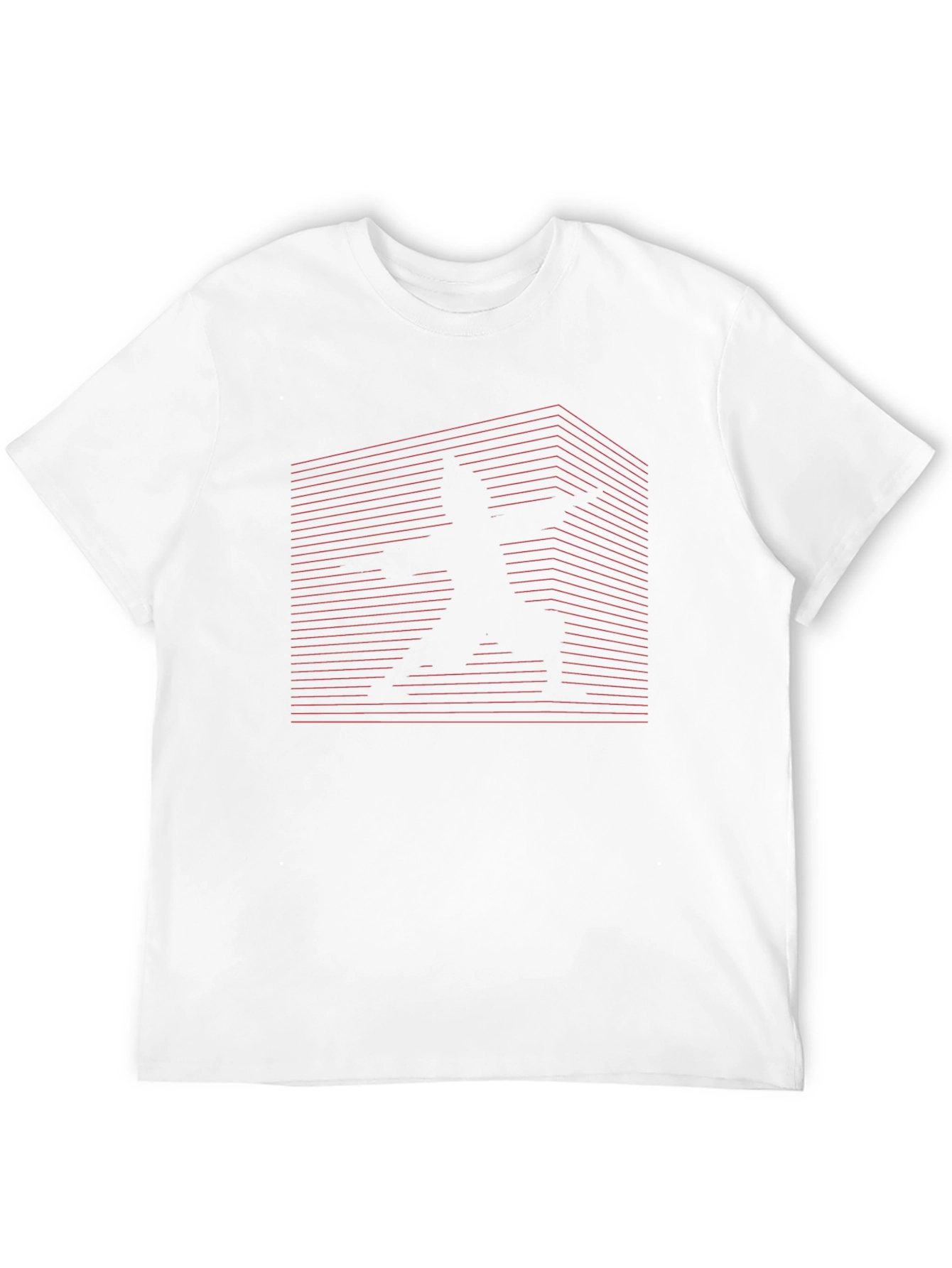 Black Ninja Silhouette Graphic Print Crew Neck T-Shirt view 12