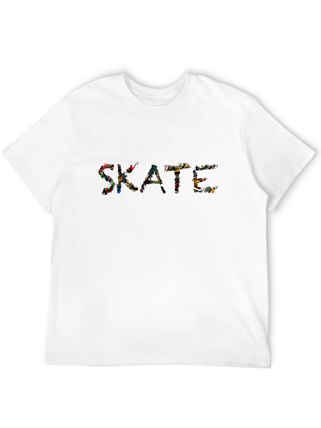 Black Skate Graphic Black Crew Neck T-Shirt view 12