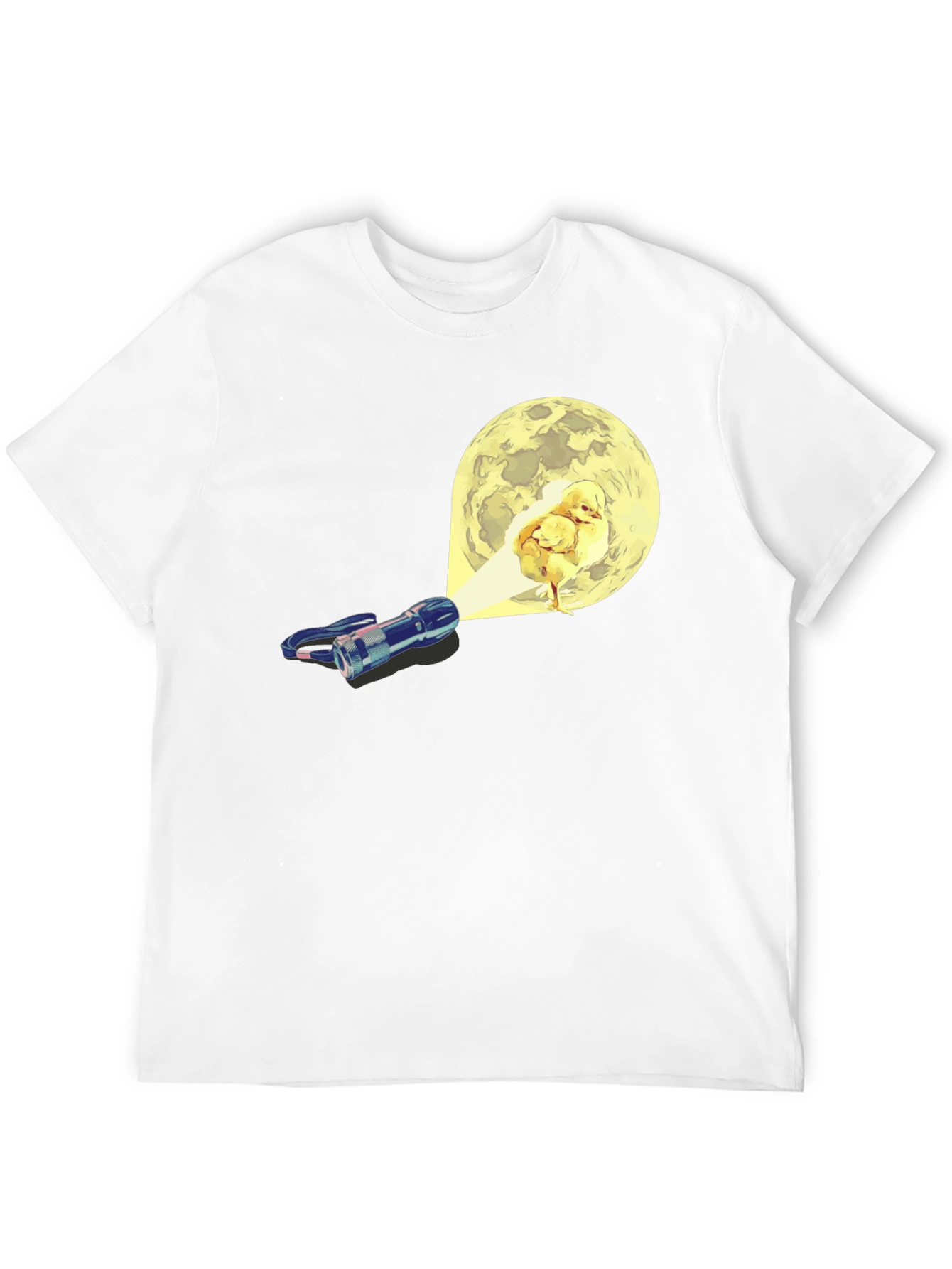 Black Funny Chick Moon T-Shirt view 12