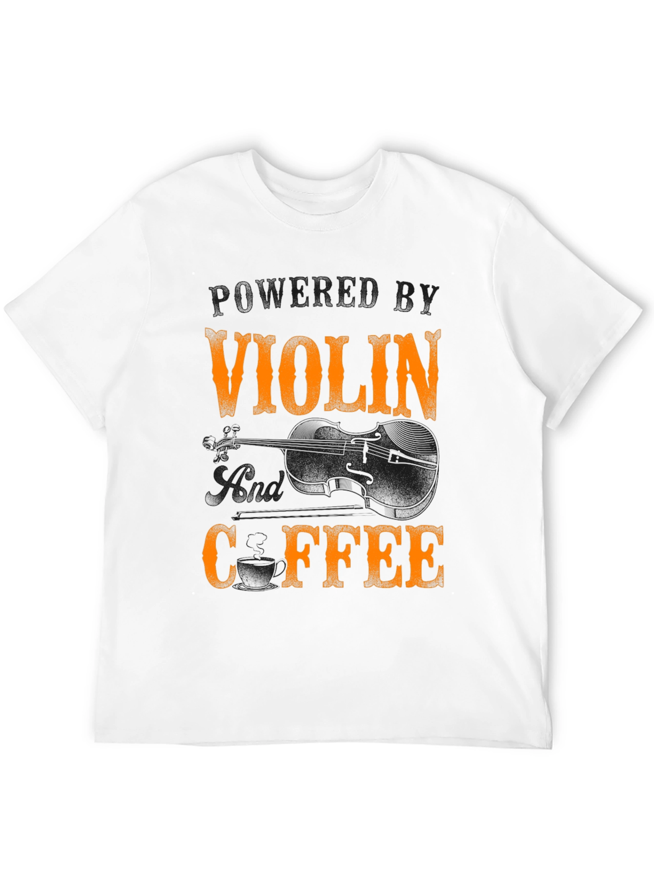 Black Violin and Coffee T-Shirt - Musician's Tee view 12