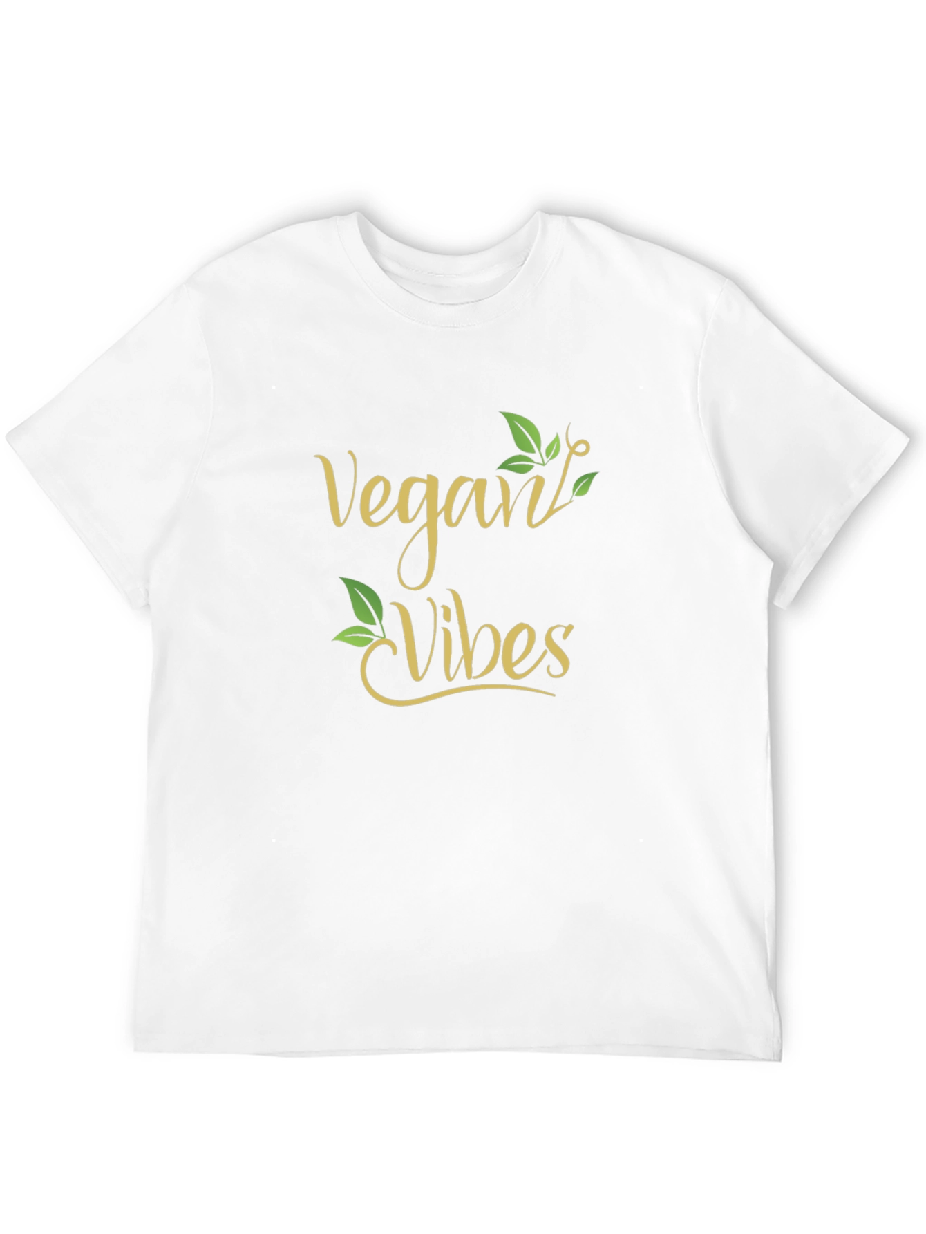 Black Vegan Vibes Graphic Tee - Black Crew Neck view 12