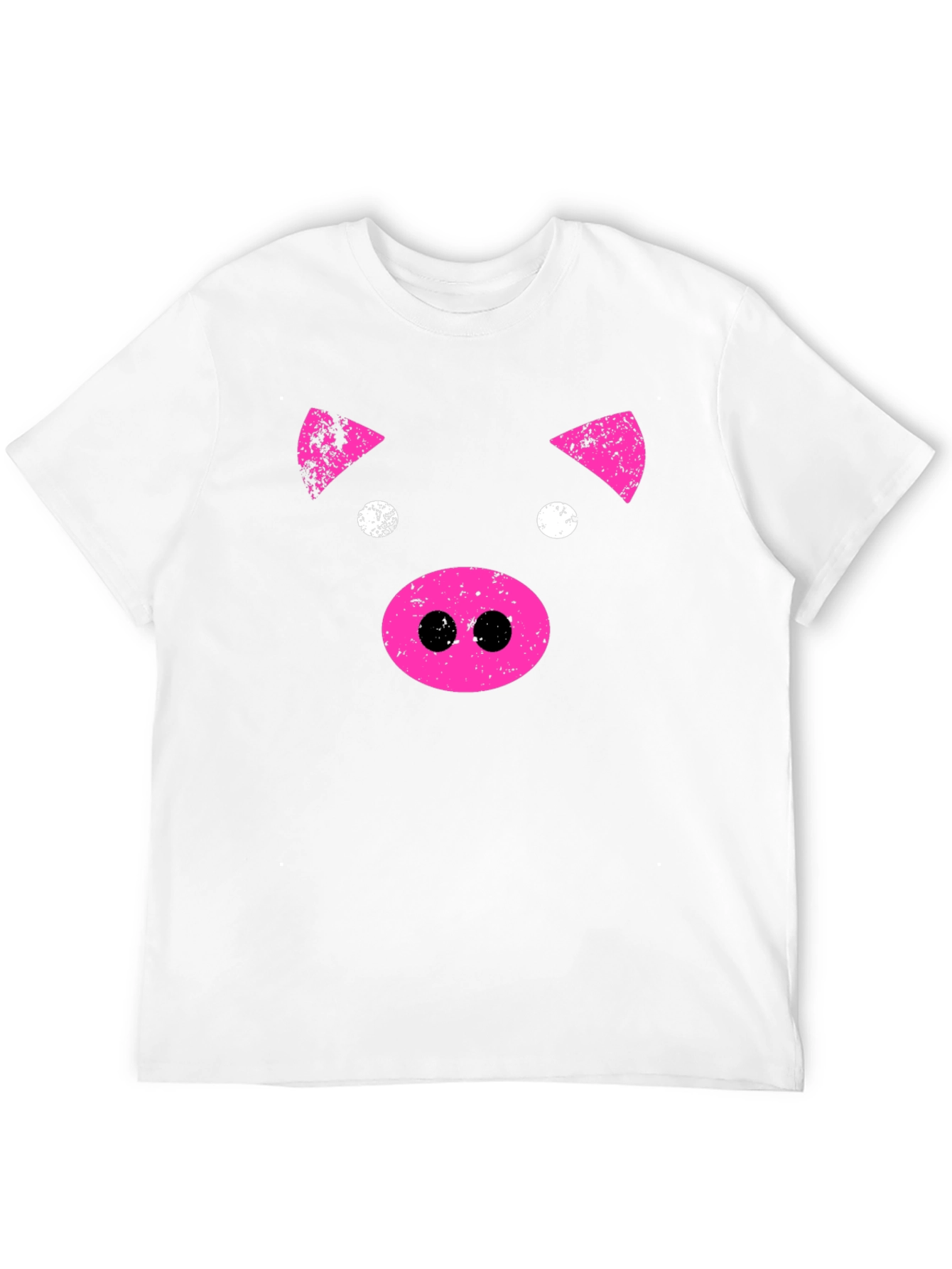Black Pink Pig Graphic Tee - Black Casual T-Shirt view 12