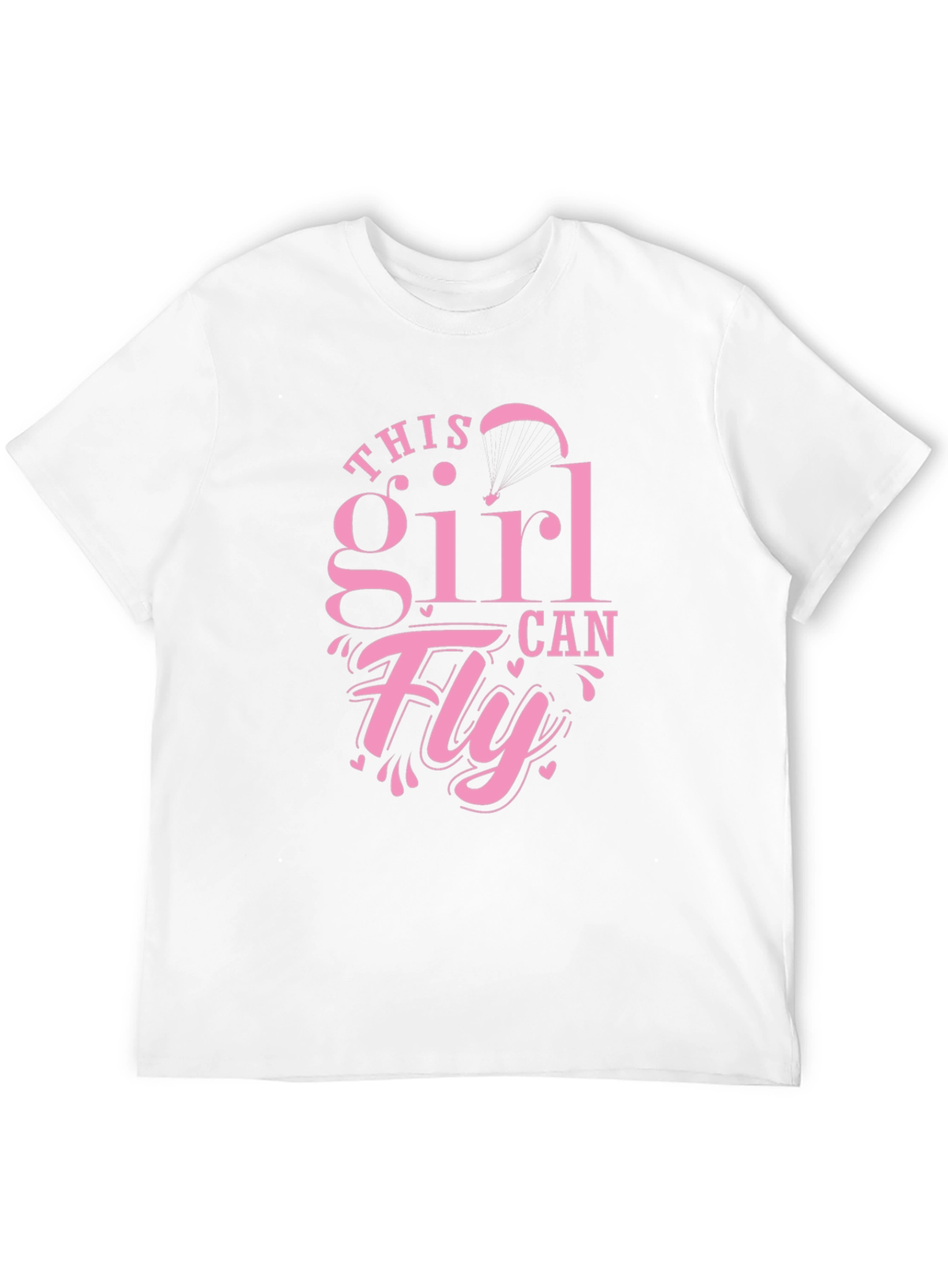 Black This Girl Can Fly - Novelty T-Shirt view 12