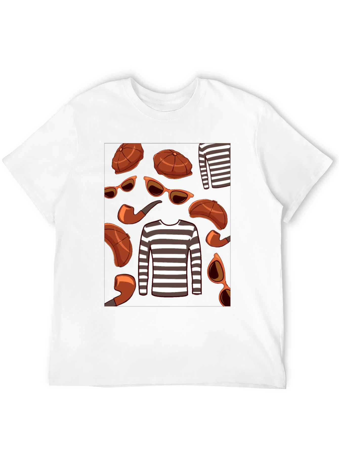 Black Detective Style Graphic T-Shirt view 12