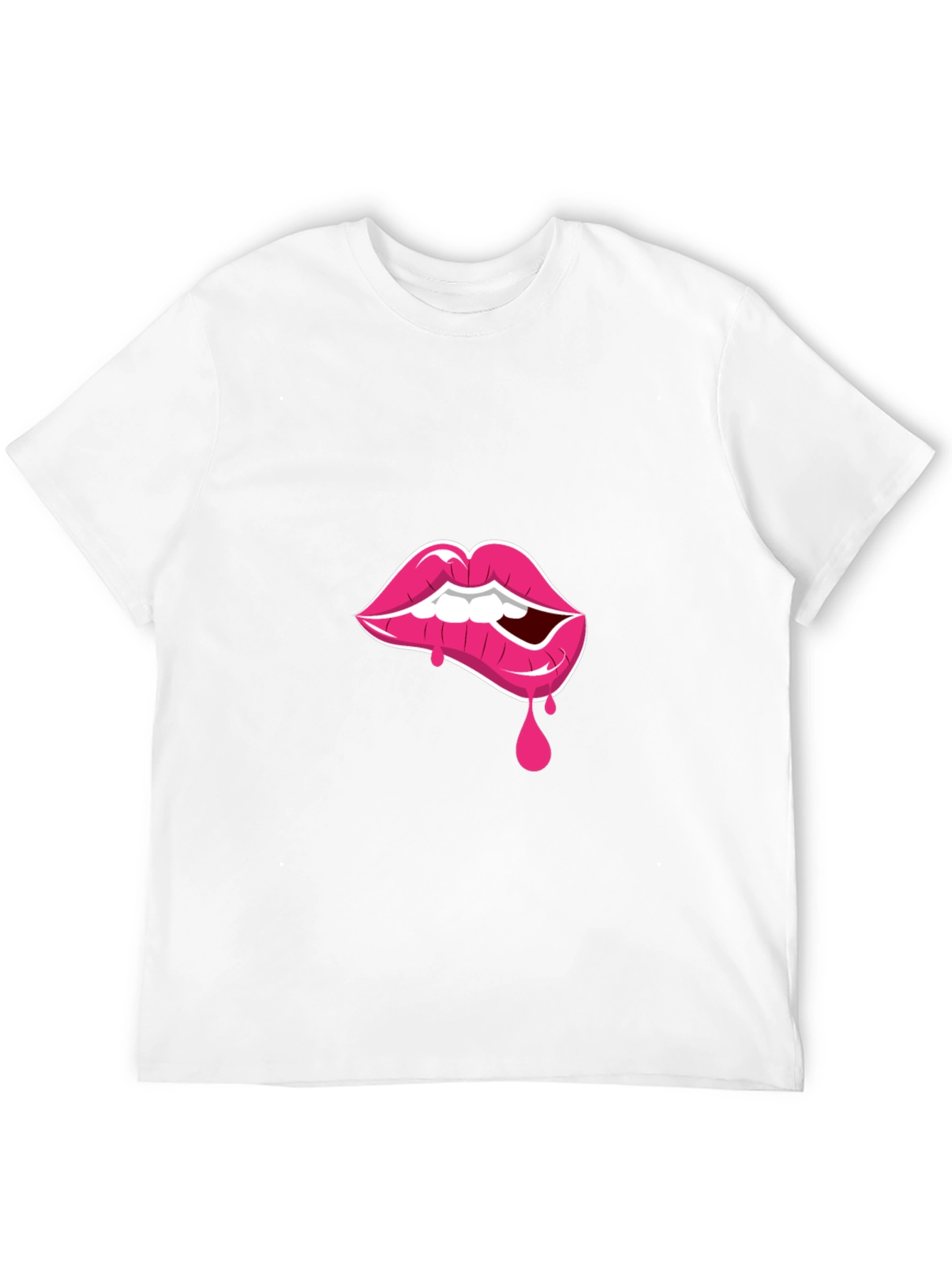 Black Lip Bite Graphic Tee - Black T-Shirt view 12