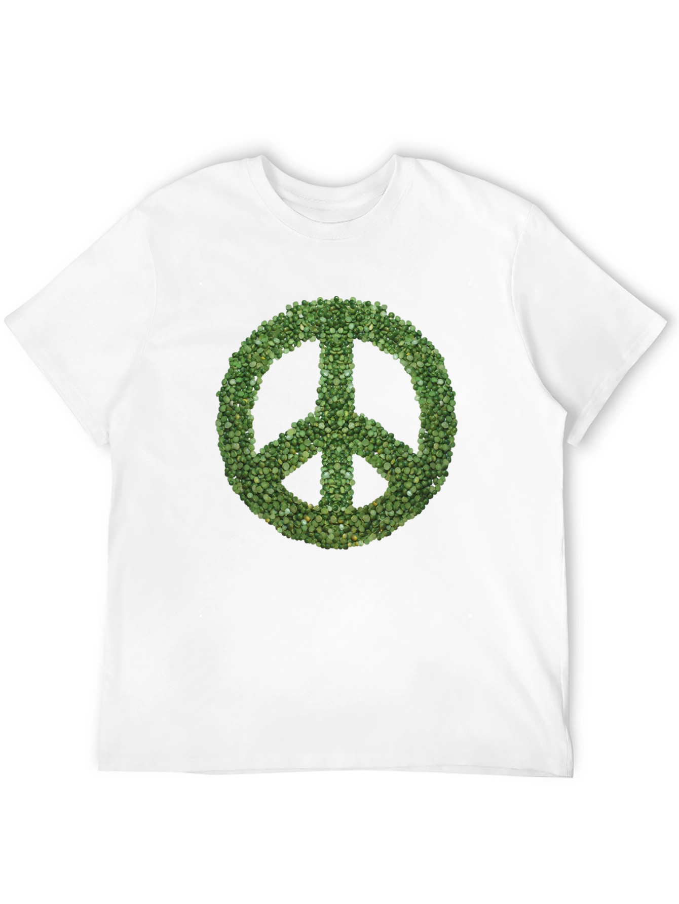 Black Peace Sign T-Shirt - Green Seeds view 12