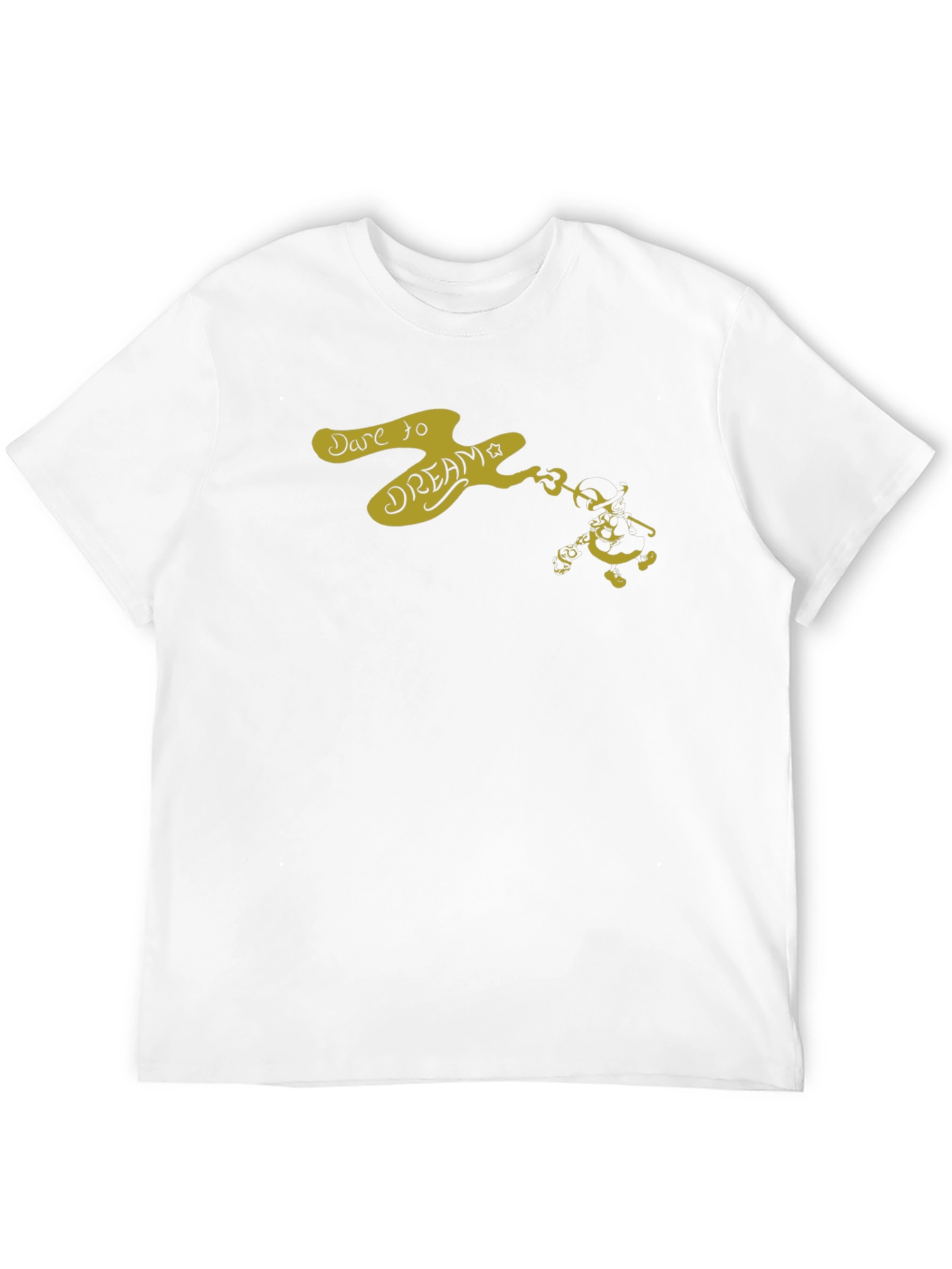 Black Dare to Dream Graphic Tee - Black Cotton Casual view 12