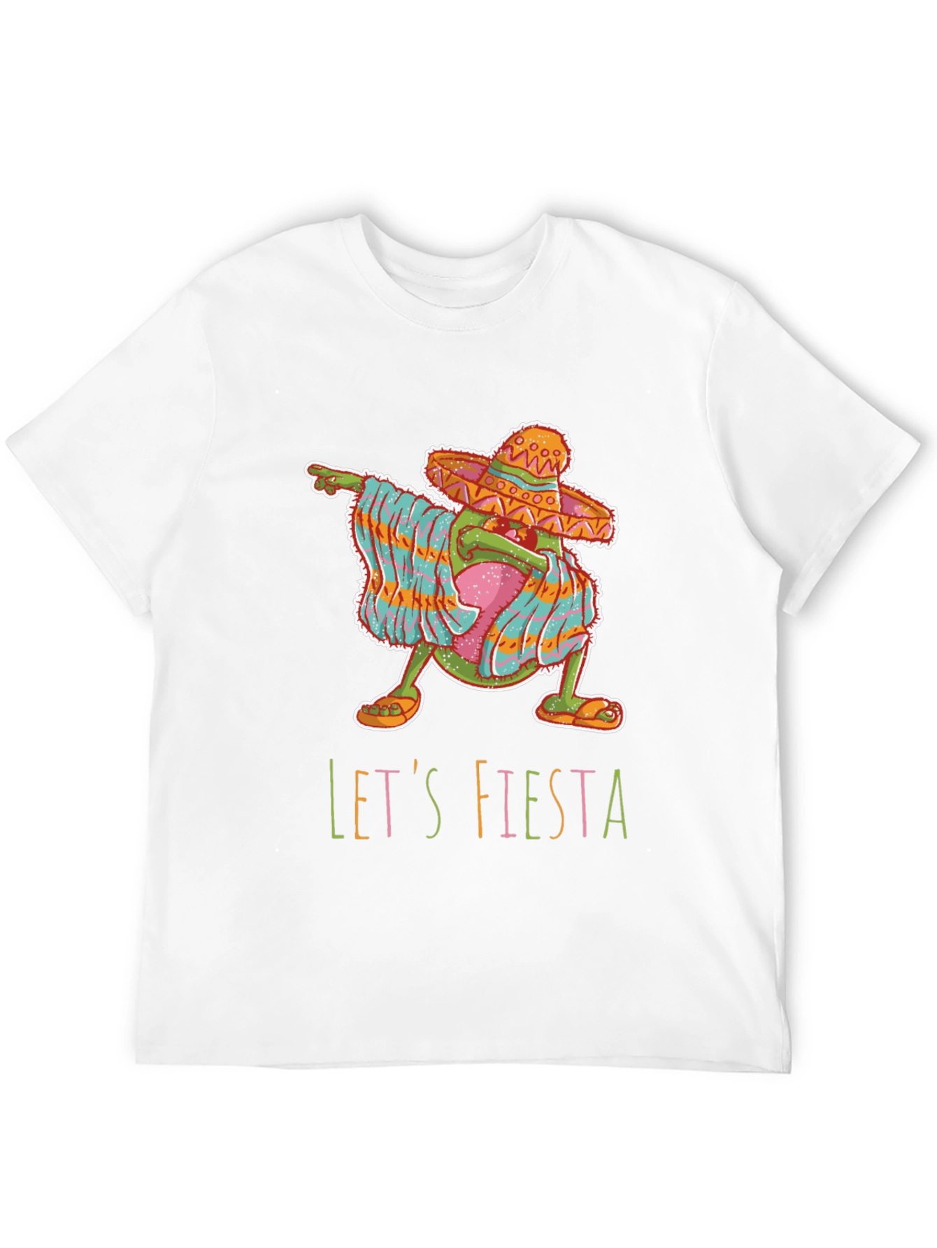 Black Let's Fiesta Avocado Graphic T-Shirt view 12
