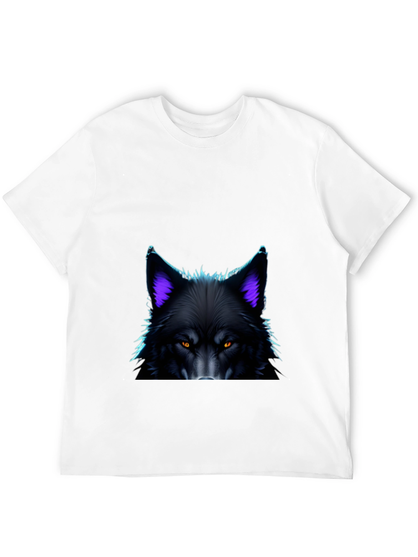 Black Black Wolf Graphic Tee - Bold Animal Design view 12