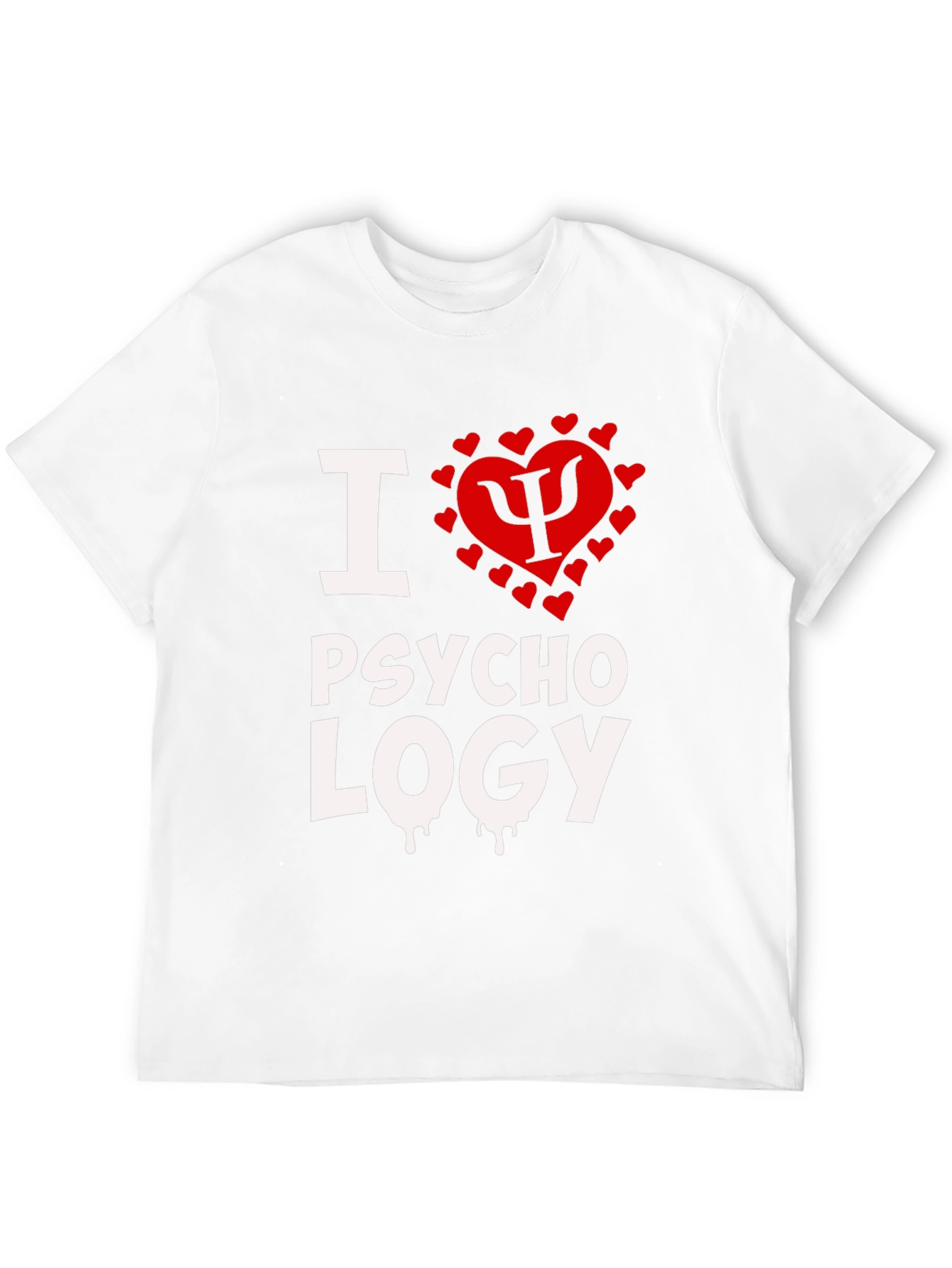 I Heart Psychology Black T-Shirt - 12