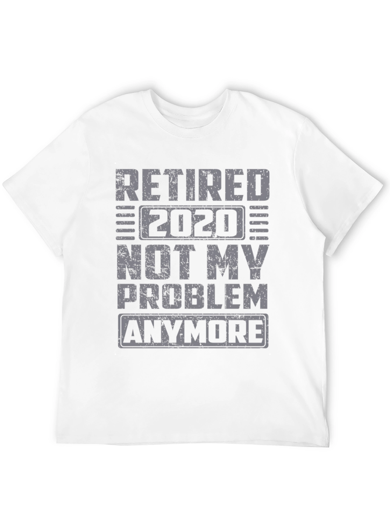 Black Retired 2020 Graphic T-Shirt view 12