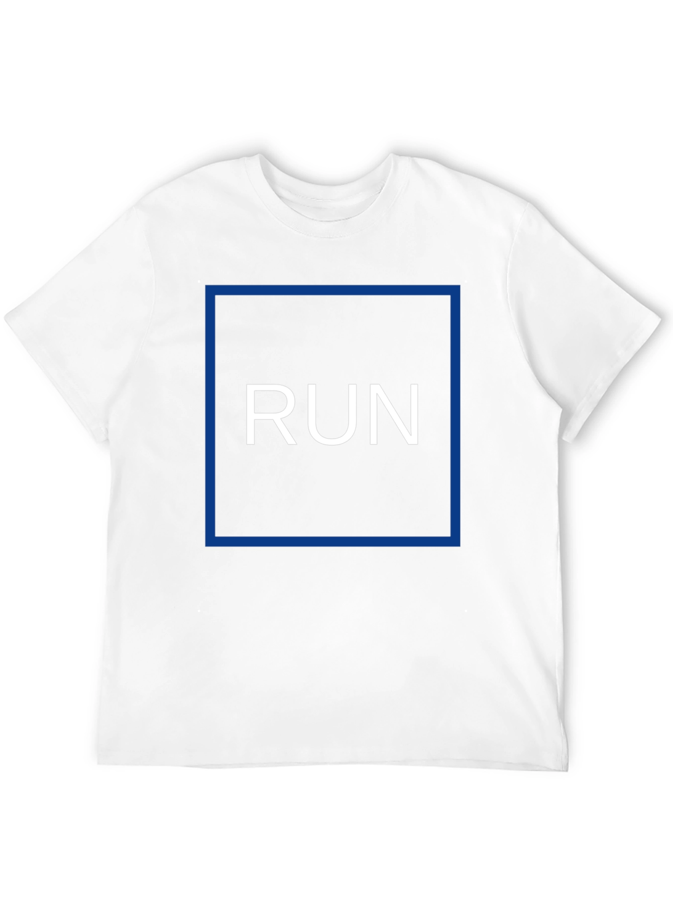 Black Run Graphic Tee - Black Cotton Blend T-Shirt view 12