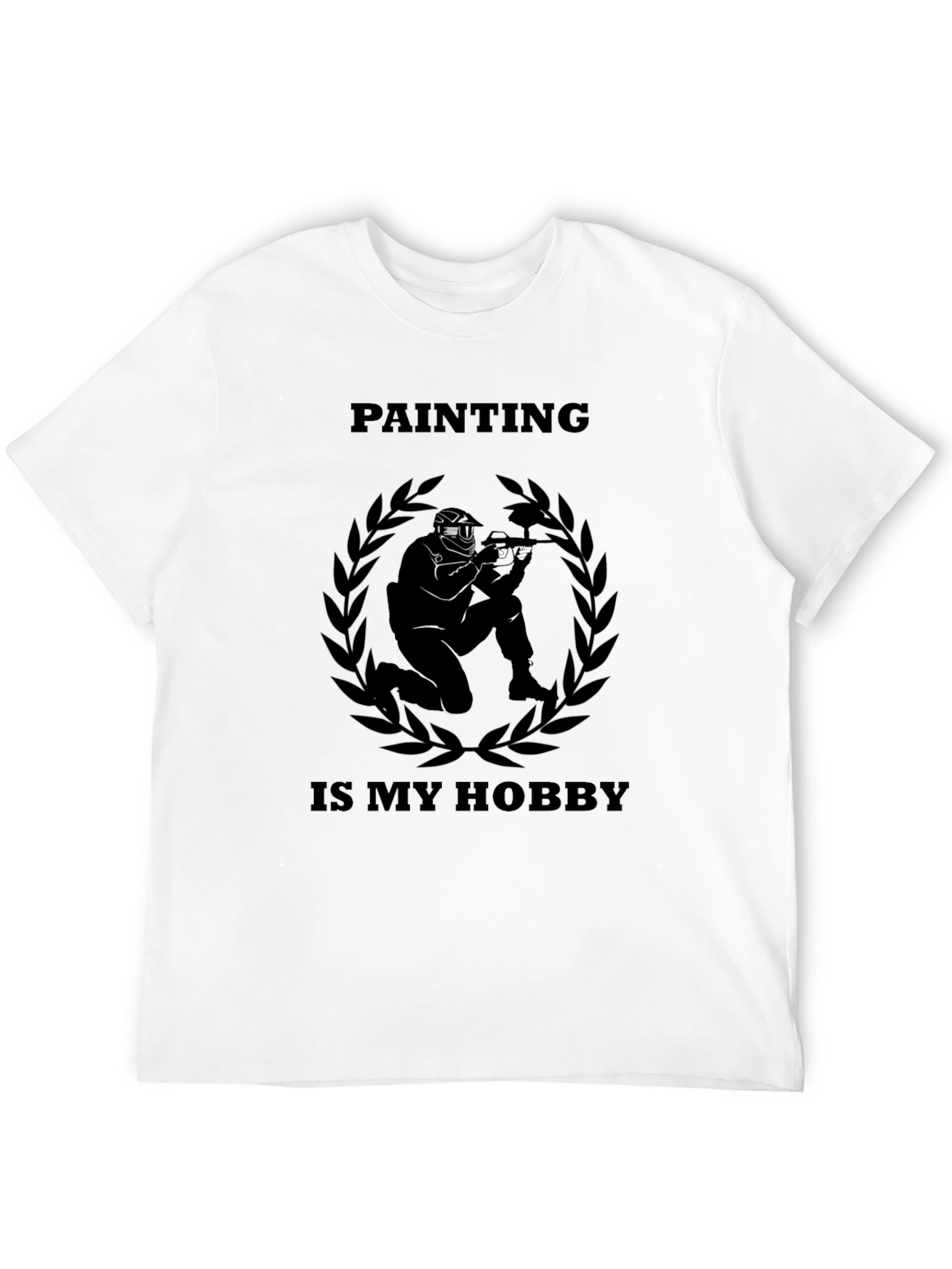 Black Paintball Hobbyist T-Shirt - Black Graphic Tee view 12