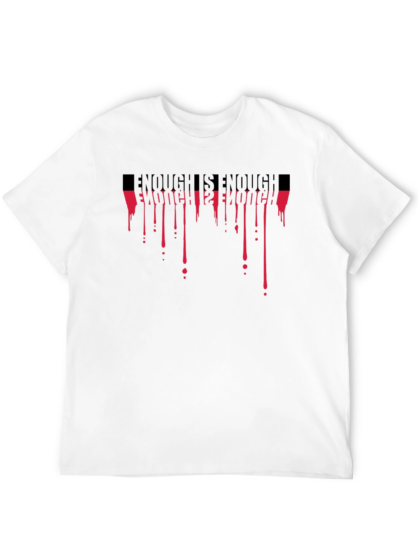 Black Enough is Enough Graphic Tee - Black Cotton Blend view 12