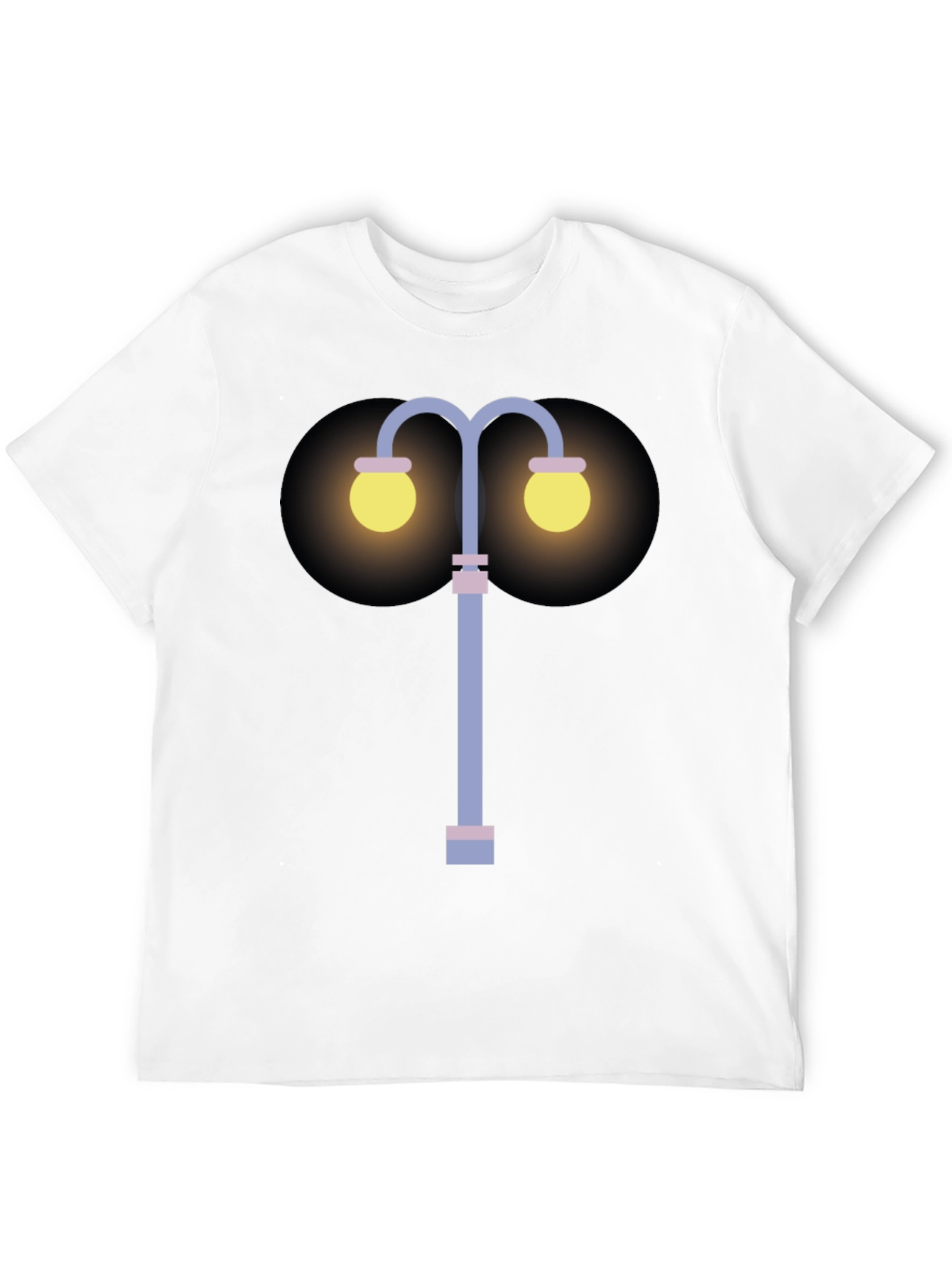 Black Novelty Street Lamp Graphic Tee view 12