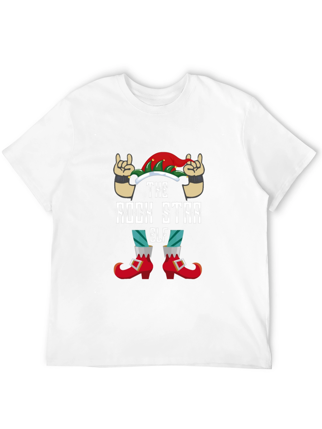 Black Rock Star Elf Graphic Tee view 12