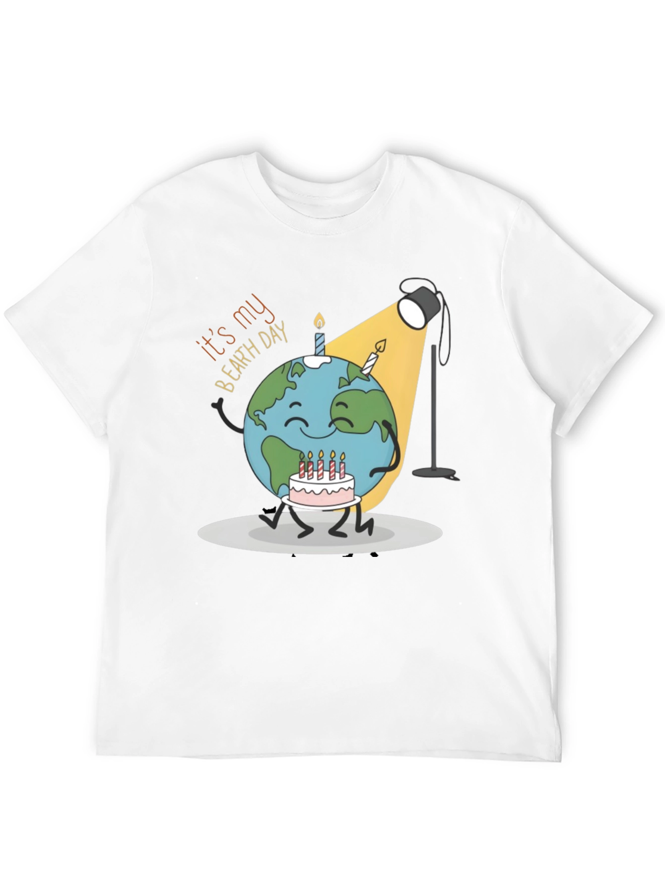 Black Earth Day Birthday Graphic T-Shirt view 12