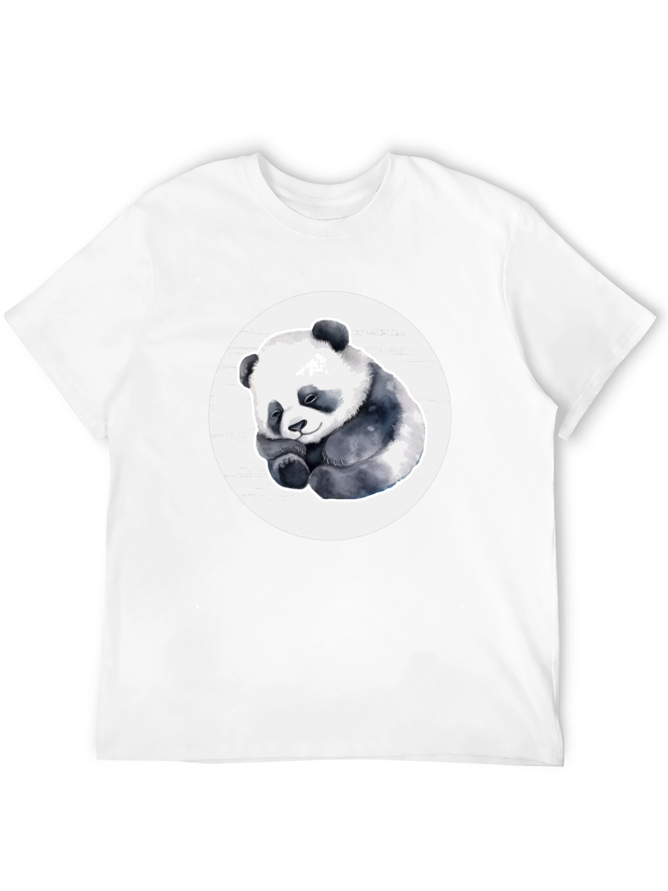 Black Cute Panda T-Shirt - Black view 12