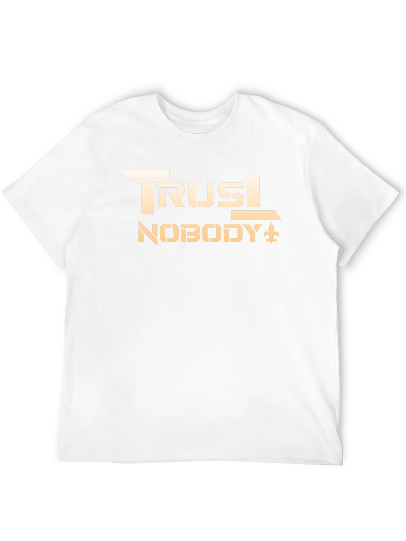 Black Trust Nobody Graphic Tee - Black Cotton Casual Shirt view 12