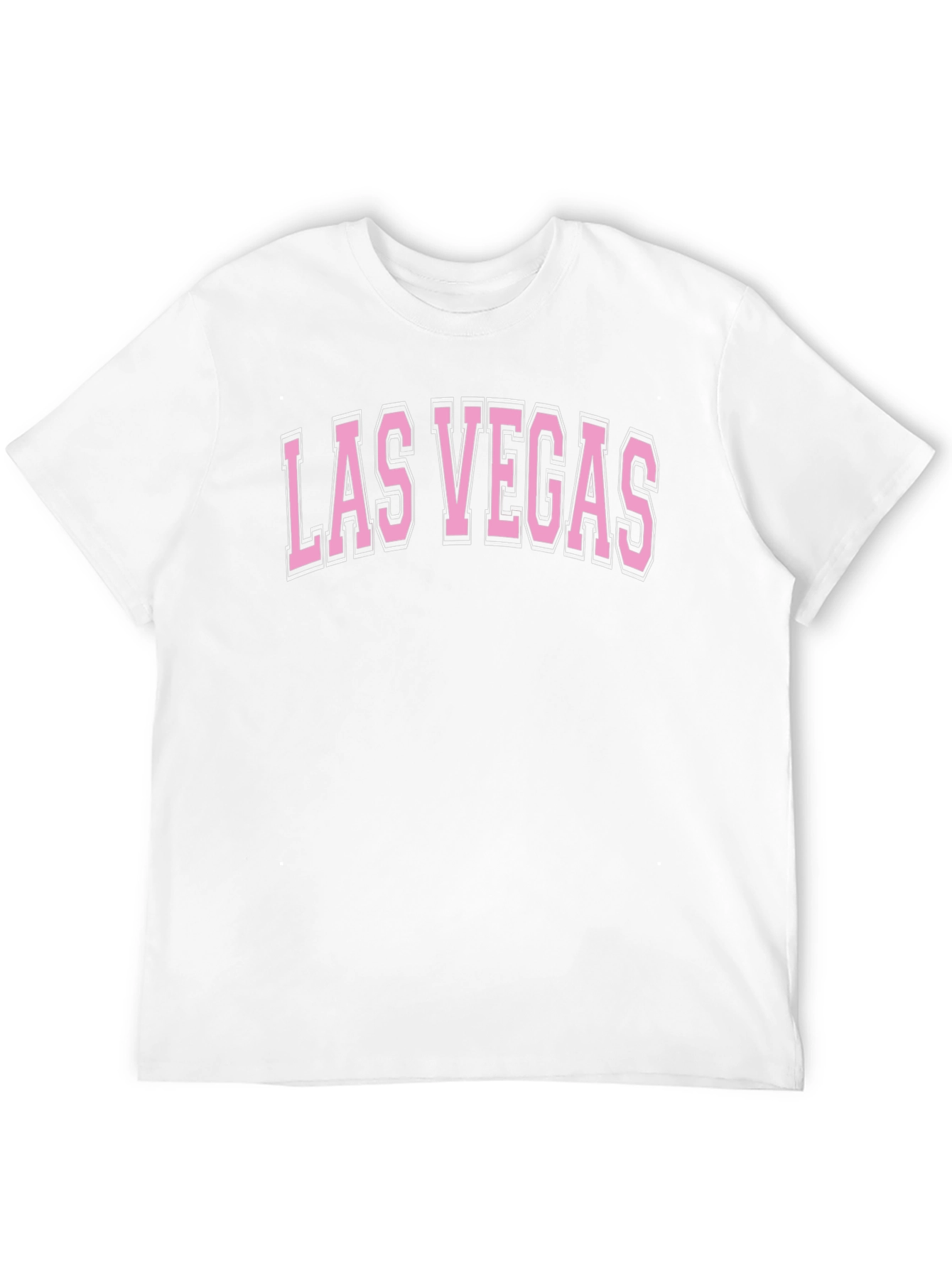 Black Las Vegas Graphic Tee - Black Cotton Blend T-Shirt view 12